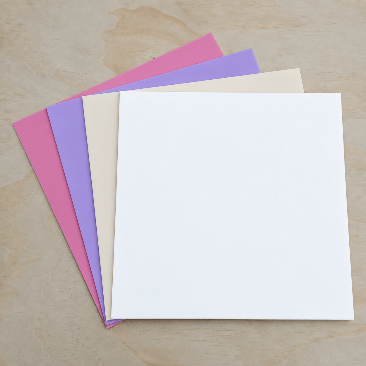 Wedding Day 4-Pack of Cast Acrylic Sheets