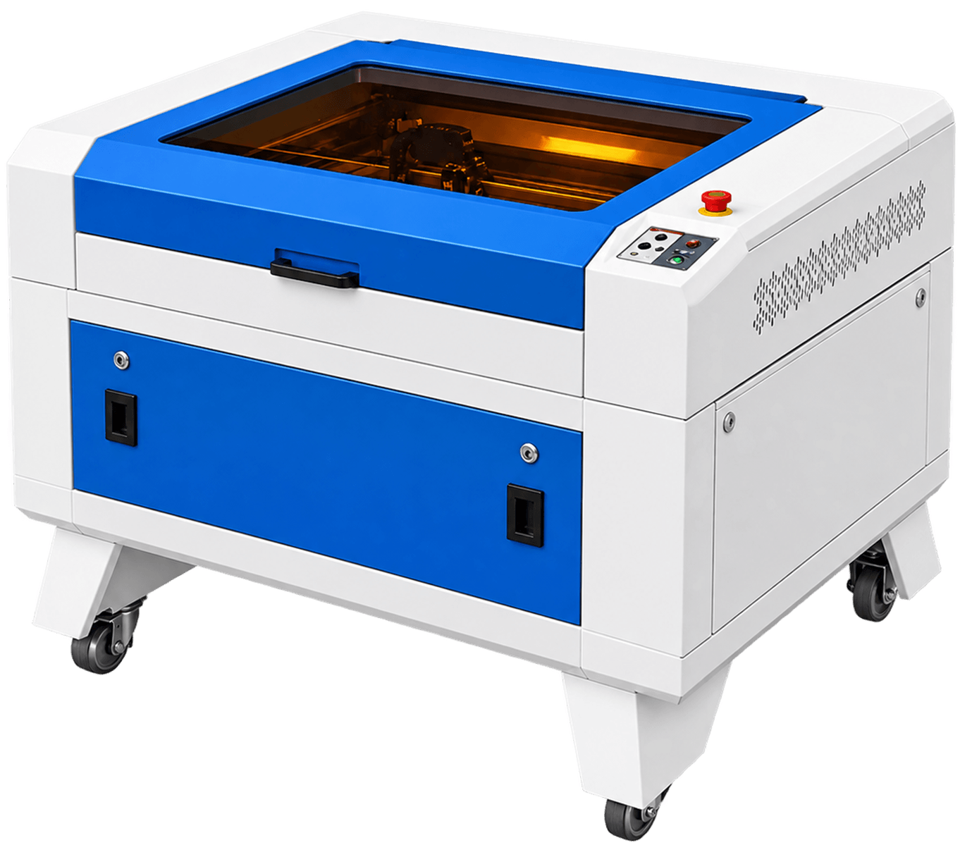 showing what a typical co2 laser cutter looks like