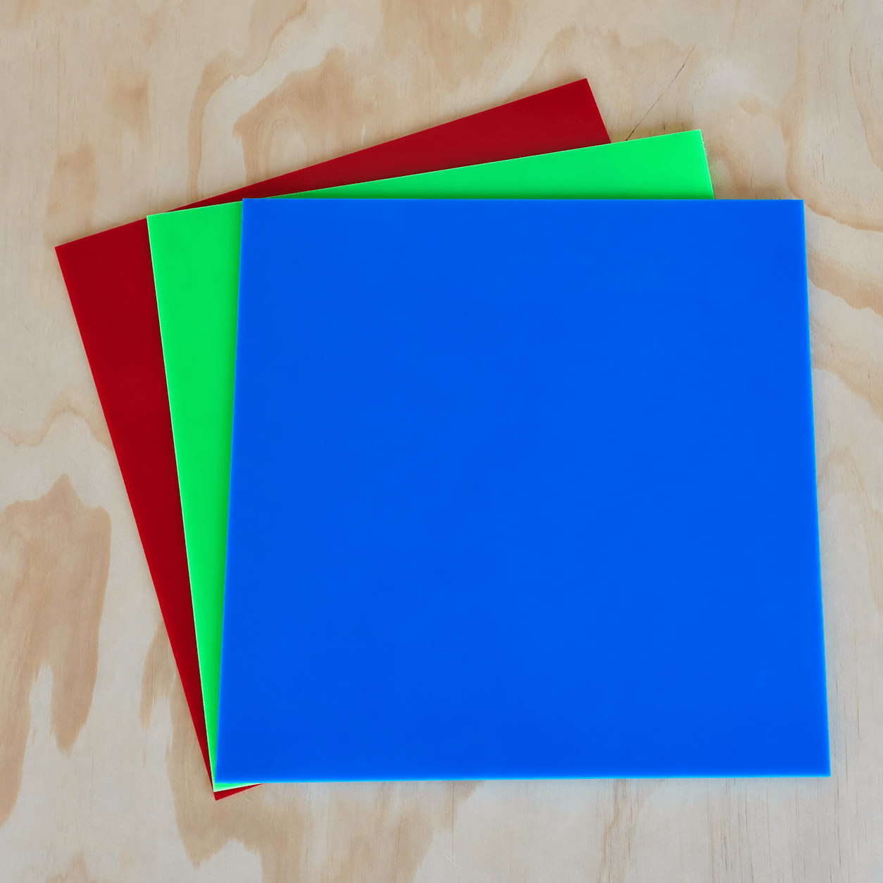 Bold & Bright 3-Pack of Cast Acrylic Sheets