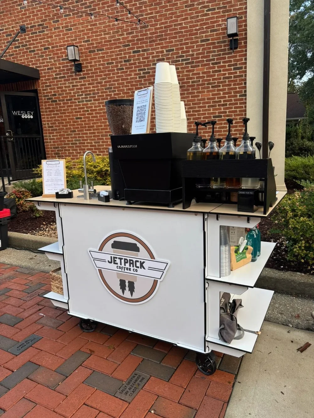 Jetpack Coffee Co. mobile coffee cart and team in Athens, GA