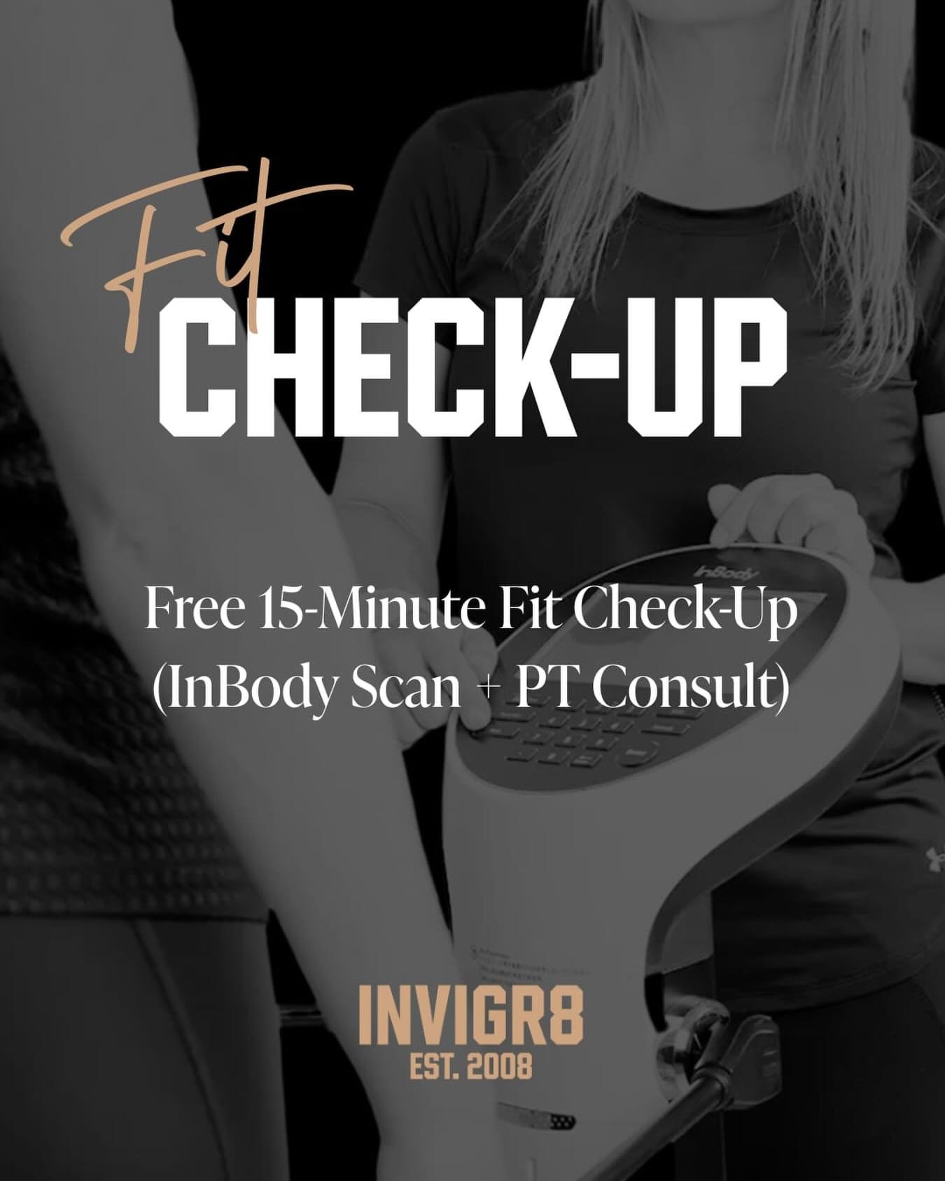 Ready to level up your fitness? Wanting to take the guesswork out of your training? 💥

Book in for a FREE Fit Check-Up, this includes an InBody Scan and a 15min PT consult. Spots limited!

Link in Bio.