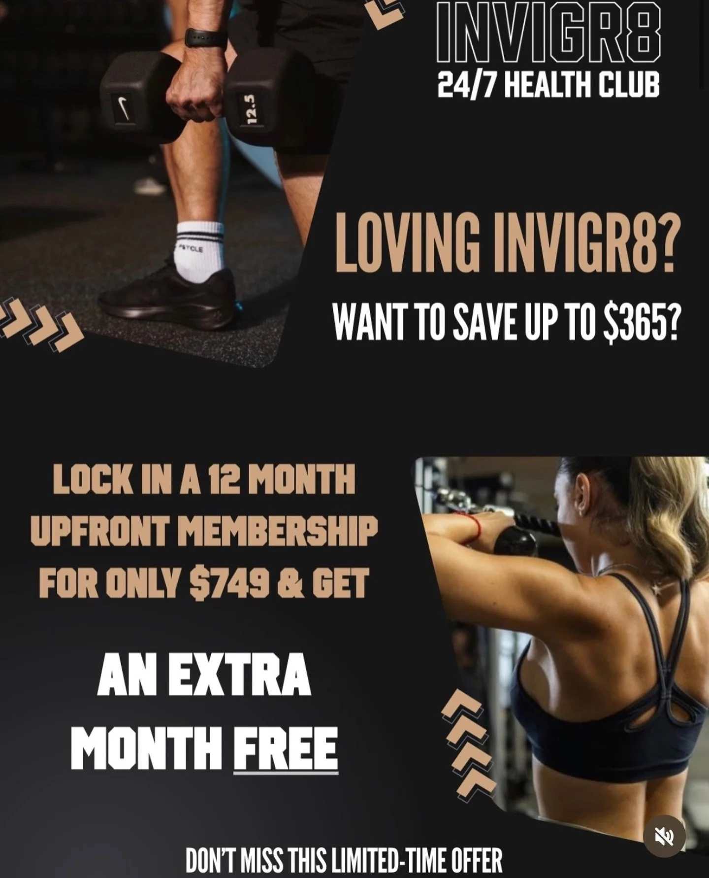 Loving Invigr8 and want to pay as little as $13.37 per week? Our 12-month paid in full membership is for you! What more - get an extra month FREE! 🔥 Limited time only. Enquire via reception.
