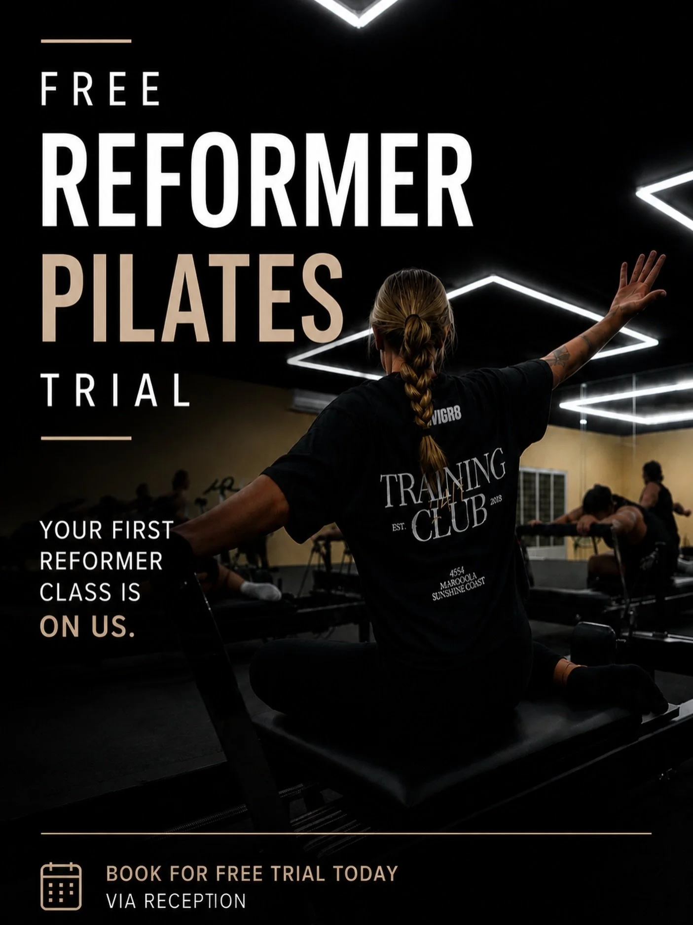 Want to trial Reformer Pilates before committing to a membership? Or simply want to know what all the fuss is about? We&rsquo;re giving each Invigr8 member a FREE trial! ✨ Bookings are essential. See reception to secure your spot! 

* Limited to one 