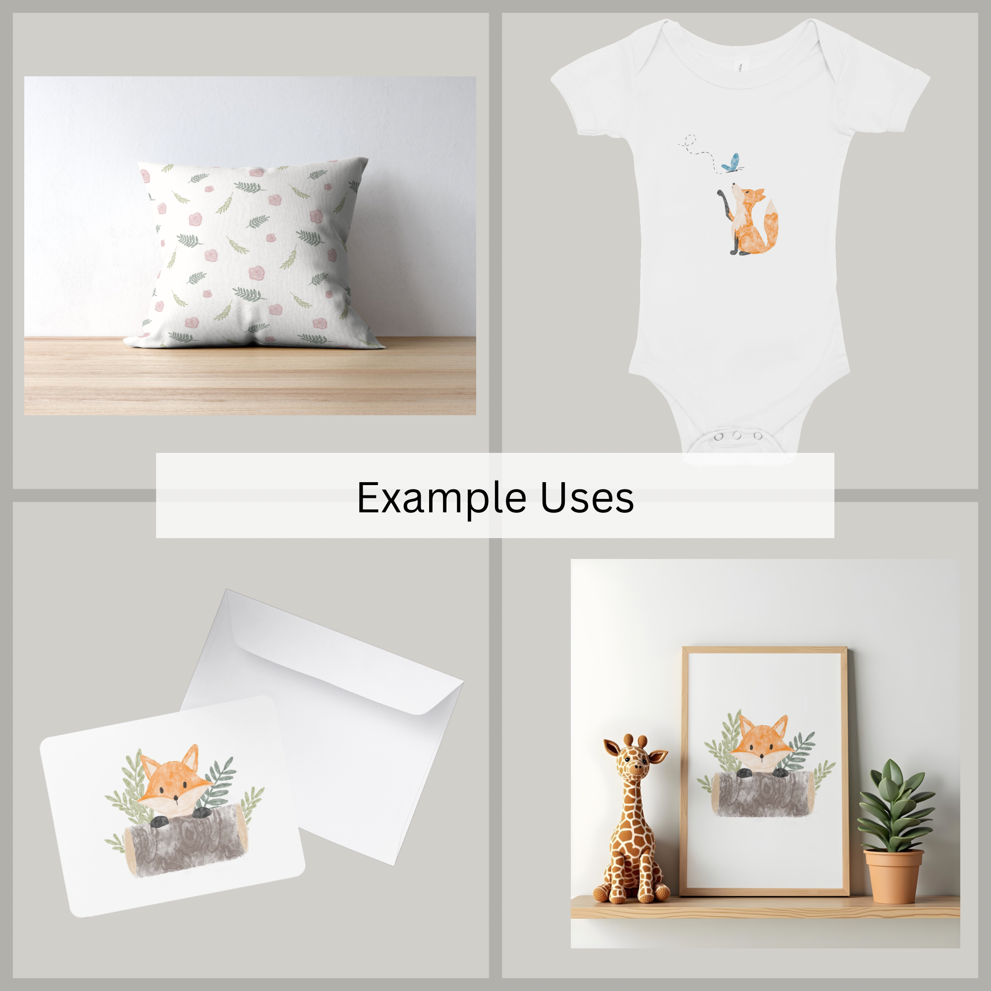Woodland Fox Illustration Collection - 4.png