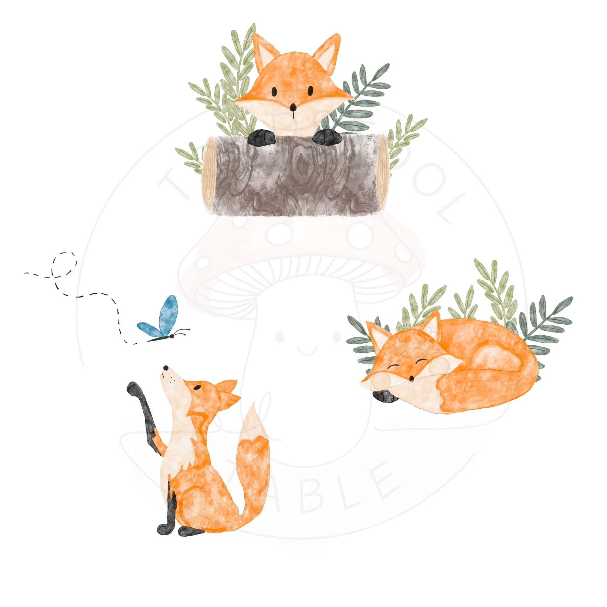 Woodland Fox Illustration Collection - 2.png