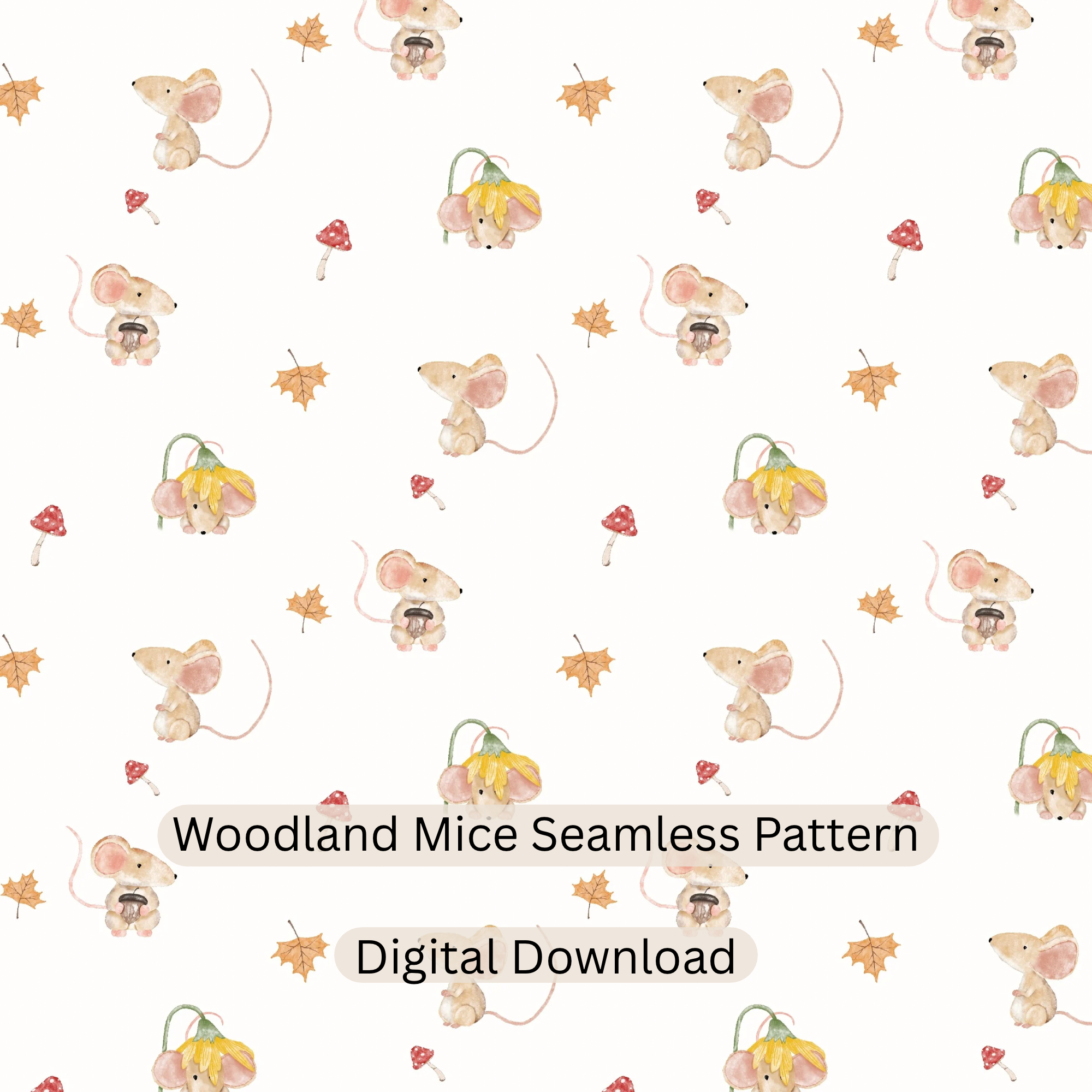 Woodland Mice Seamless Pattern - 1.png