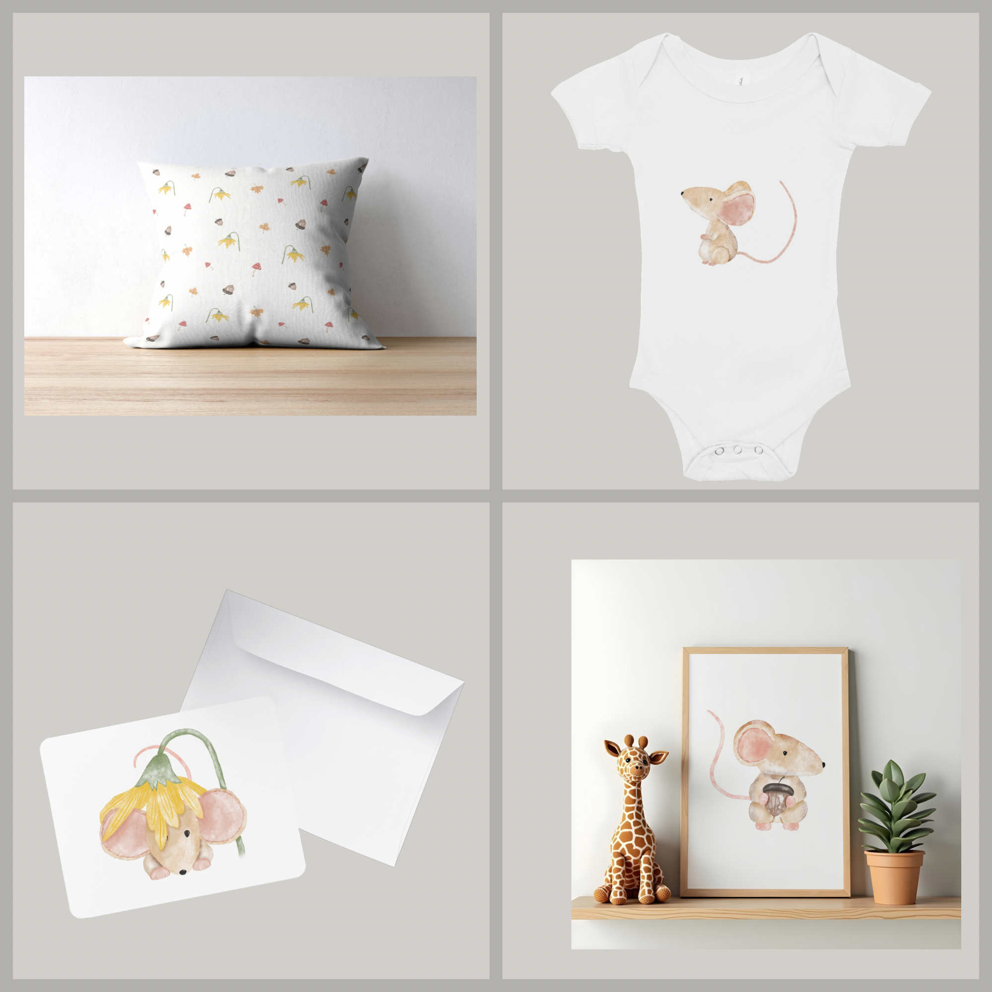 Woodland Mice Illustration Collection - 4.png