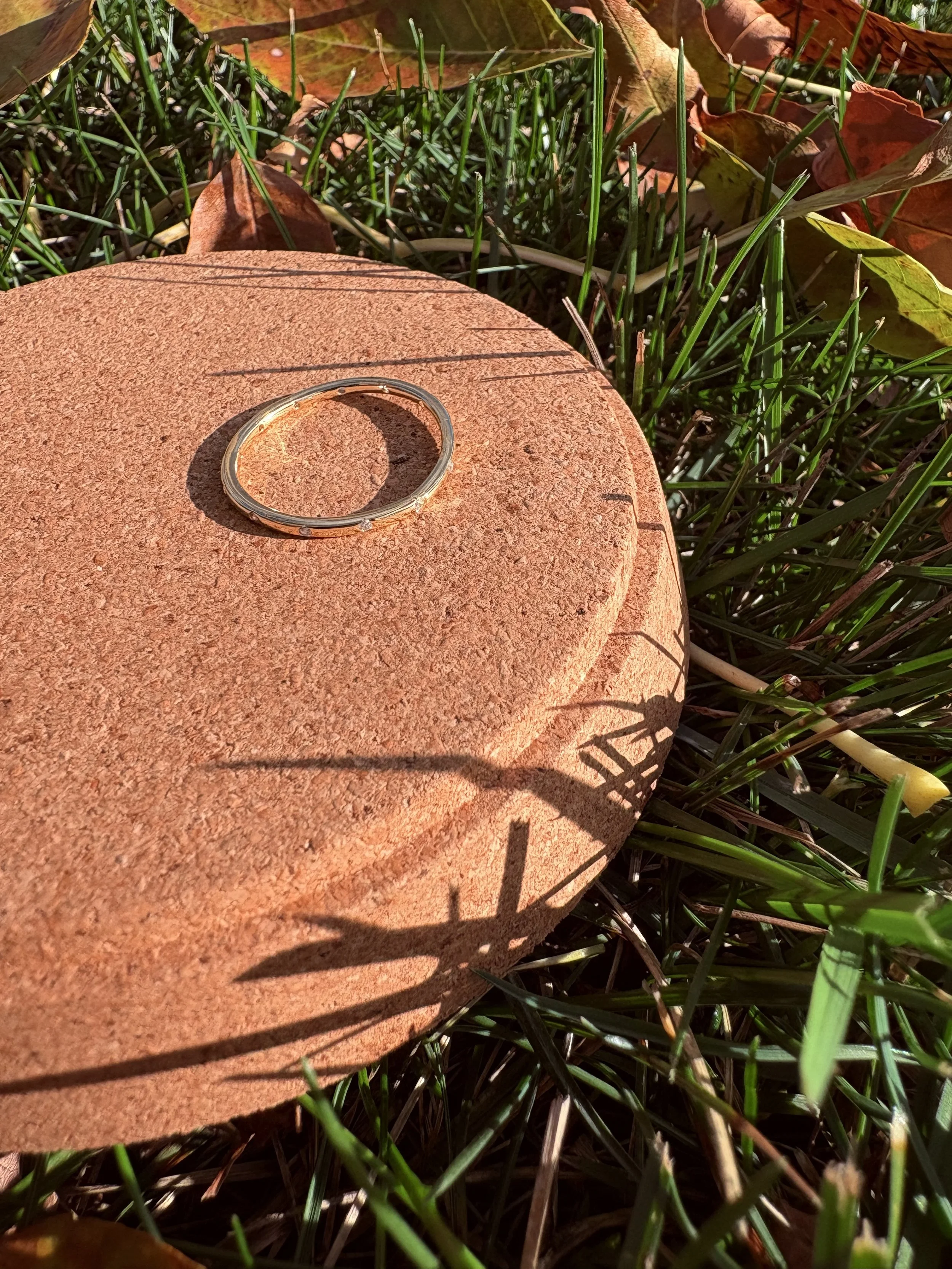 Eternity Ring - 14K Gold Plated and .925 Sterling Silver