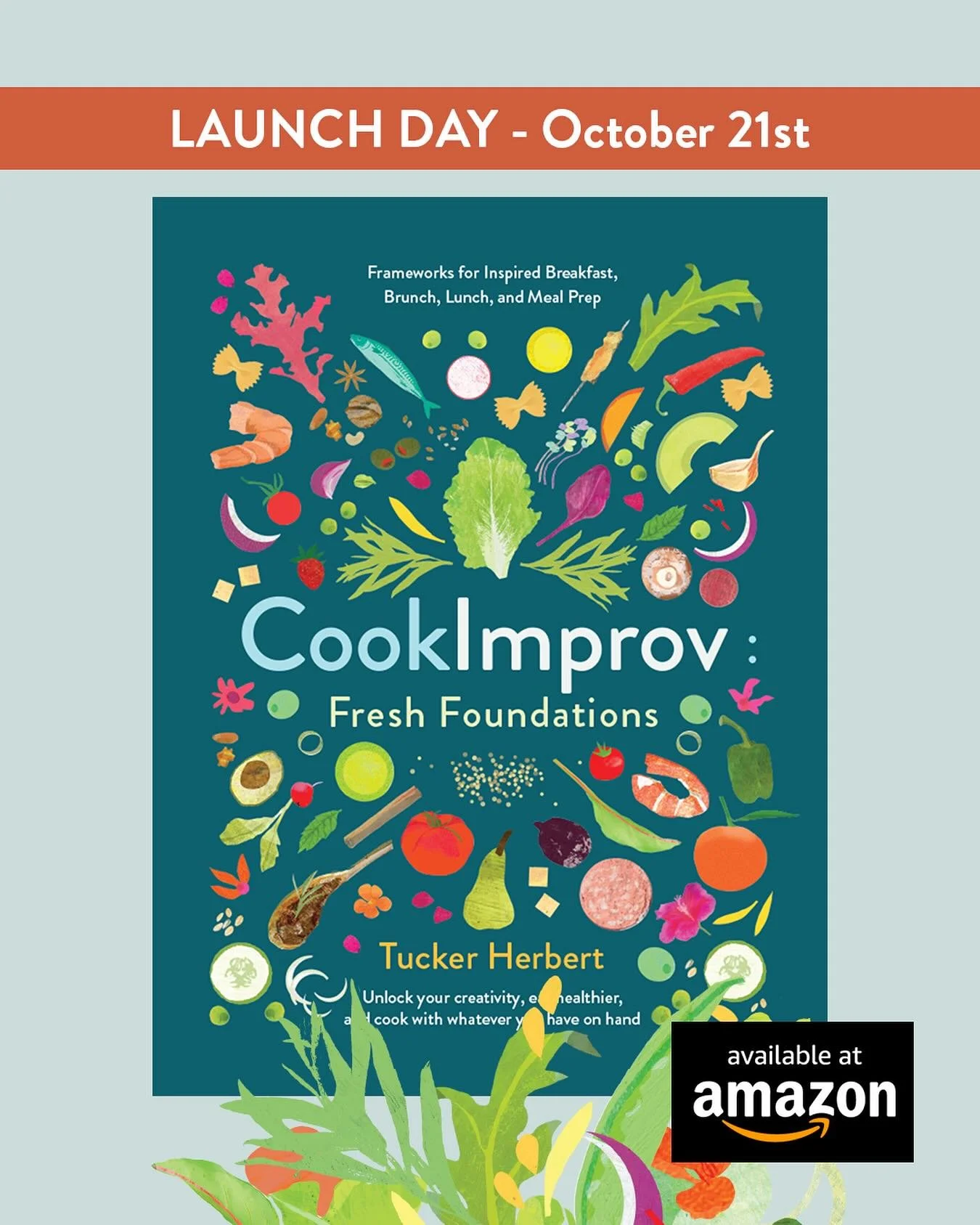 The day is nearly here: CookImprov: Fresh Foundations officially launches! If you&rsquo;ve been waiting to grab your copy, October 21st is the day.

Every purchase on October 21st helps the algorithm work its magic, putting the book in front of more 