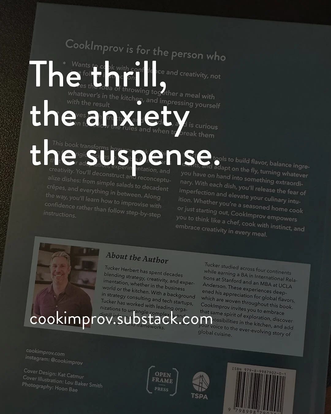 The thrill, the anxiety, the suspense.

Preparing to officially launch my book next Tuesday brings waves of emotion:
&ndash; The jolt of facing a truly novel challenge outside your comfort zone
&ndash; The feeling of posting on social and waiting for