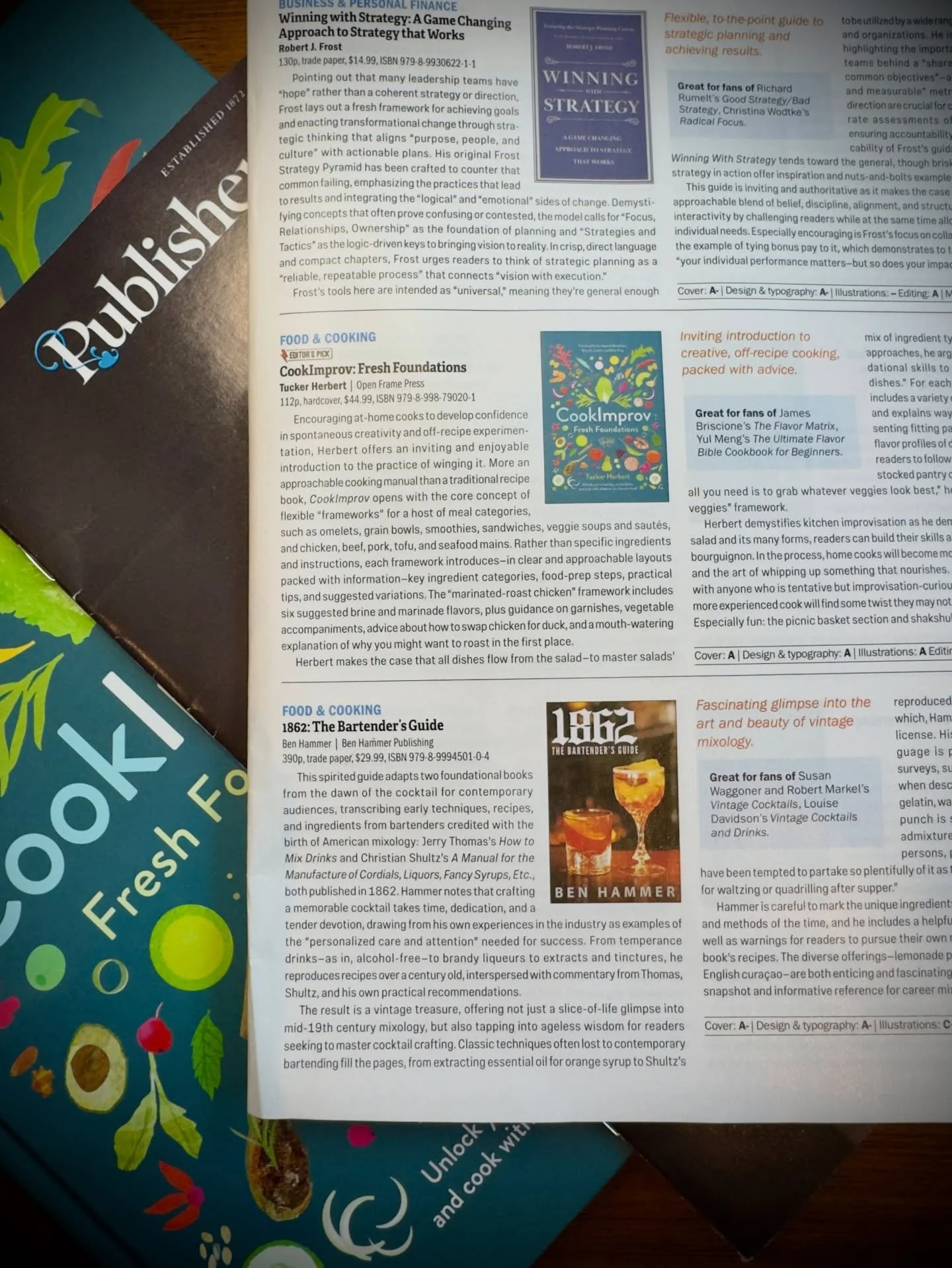 Thrilled to see CookImprov: Fresh Foundations featured as an Editor&rsquo;s Pick in Publishers Weekly! &mdash; @publisherswkly 

When I started this project, the goal was to rethink what a cookbook could be. I wanted to move away from rigid, prescrip