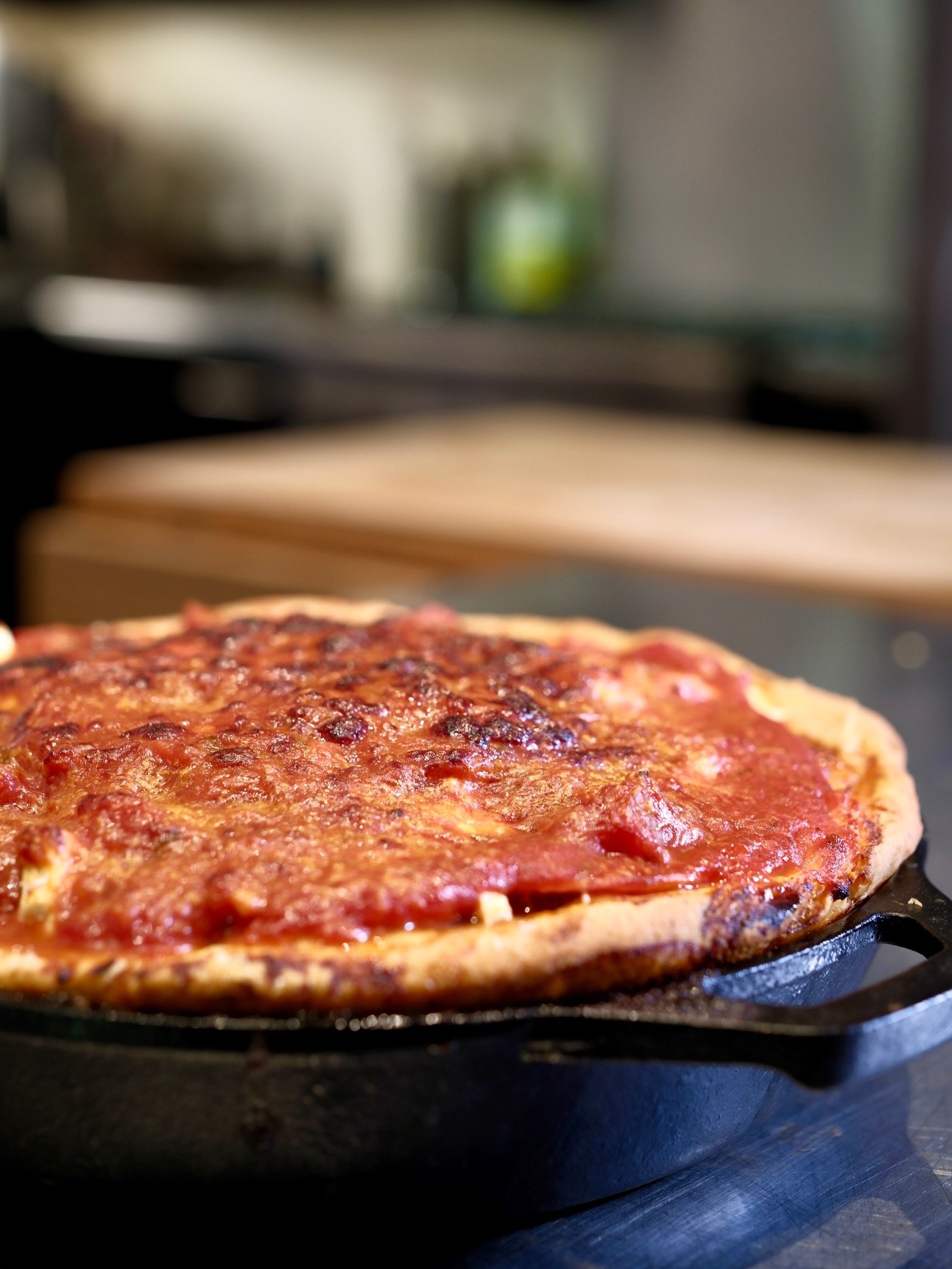 In the mood for deep dish pizza. So adaptable. Improvised to our liking - healthier, just as delicious and filling with more veggies and protein.

#cookimprov #cookbook #deepdishpizza #pizza