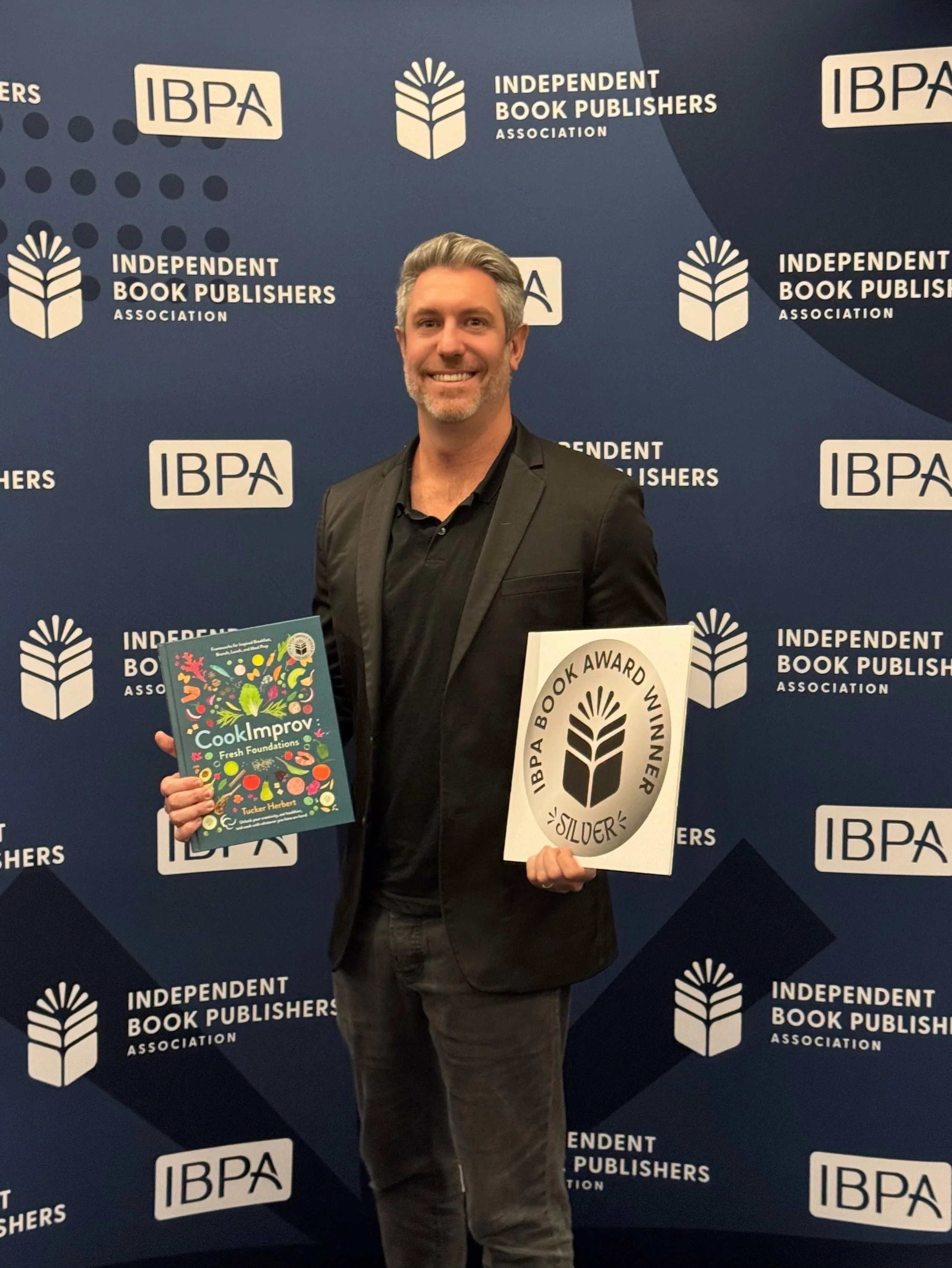 Celebrating Silver at the IBPA Book Awards @ibpalovesindies ceremony - the 1st time a cookbook has won this award spanning all nonfiction genres! 🎉