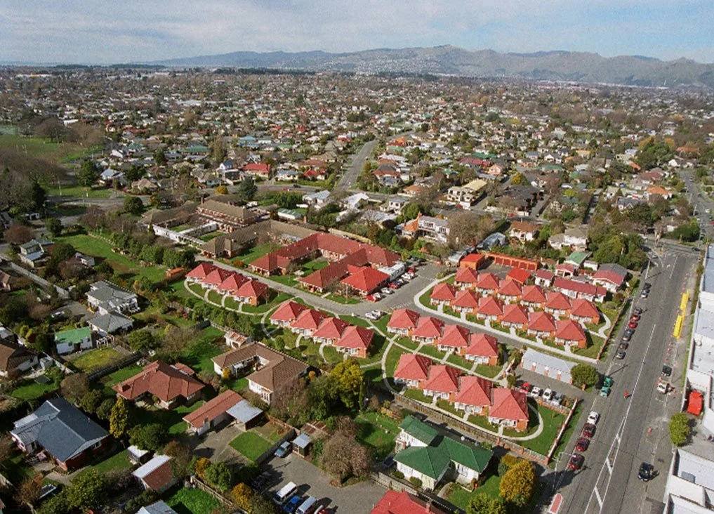 Ariel view of Windsorcare cottages