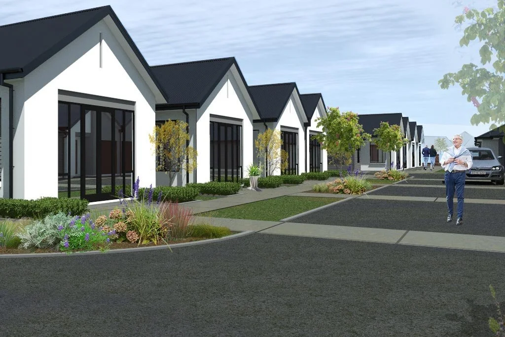 New townhouses - an artists impression