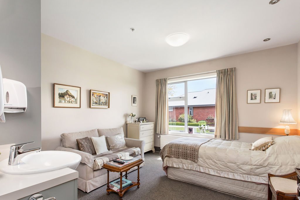 A light filled room in the rest home