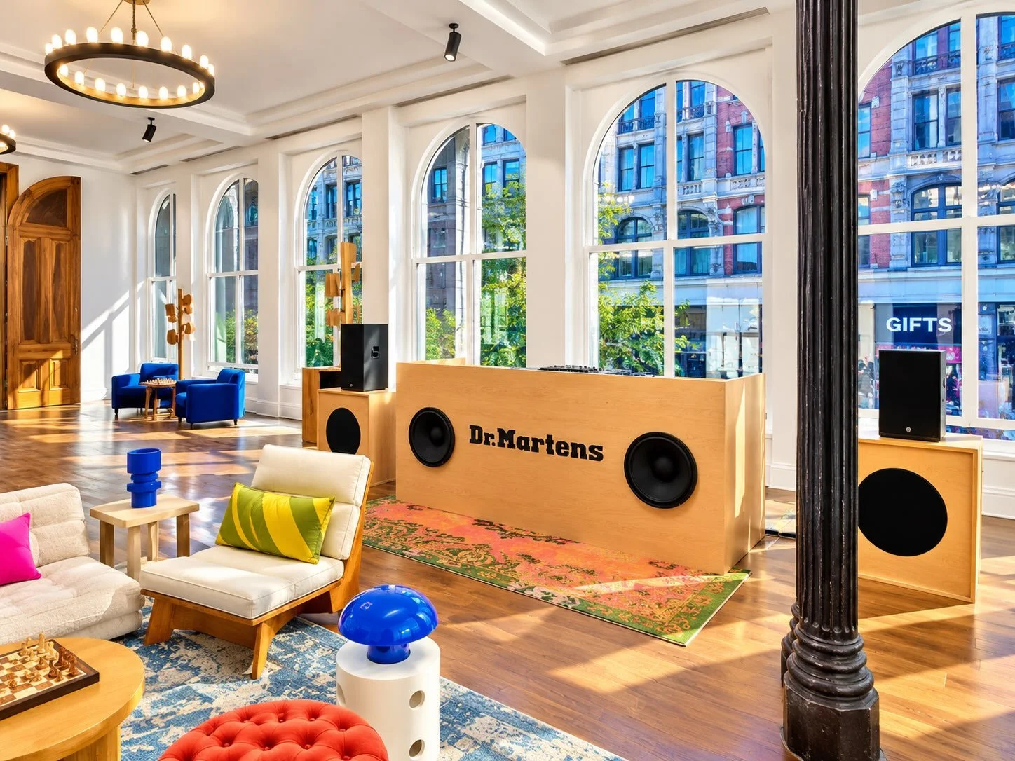 This was a fun one with Dr. Martens! 🔥

Good production doesn&rsquo;t always need to be seen to be heard.

We integrated fully functional speakers directly into the scenic, letting the audio blend right into the design. We also mounted lighting dire