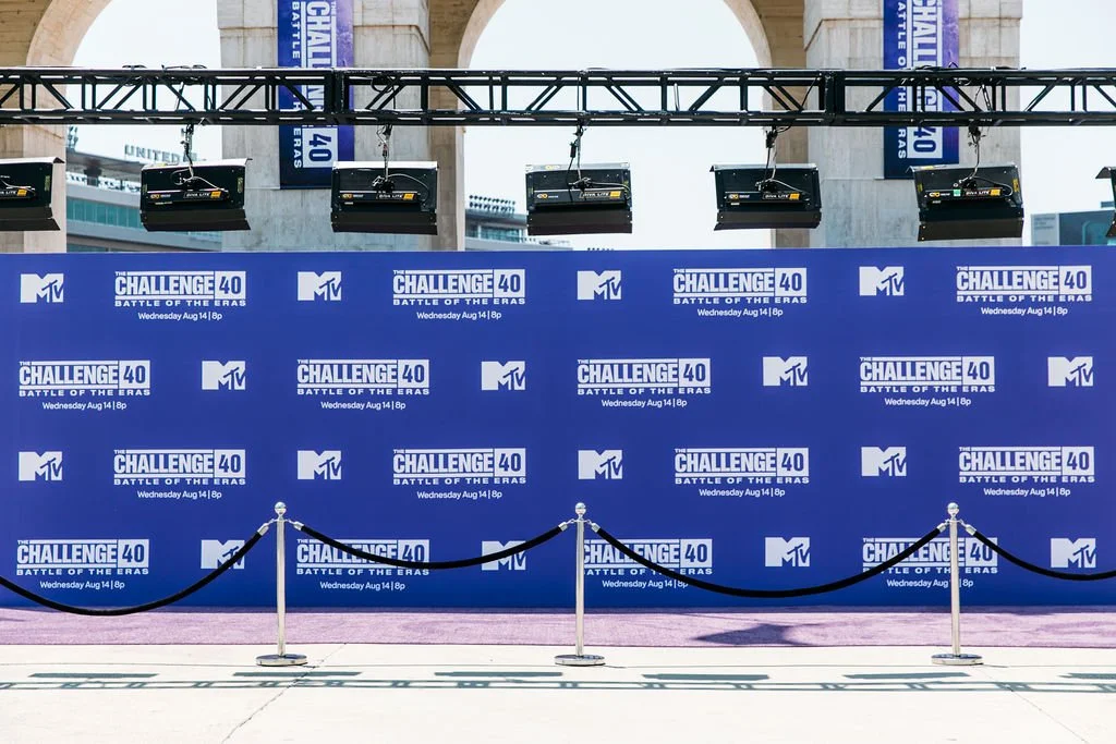 MTV Challenge Event
Production: AGENC,
Technical Production: Shift4Projects - Provided a truss arch for a 40-foot step-and-repeat installation.
Location: LA Coliseum — Los Angeles