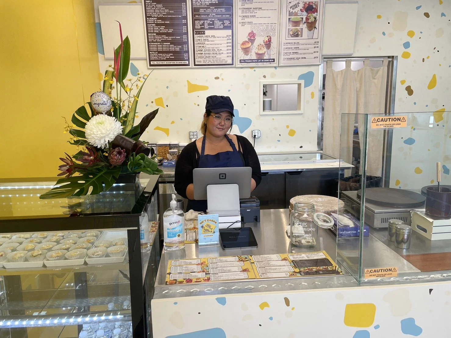 Setting up for our soft-opening in 2023