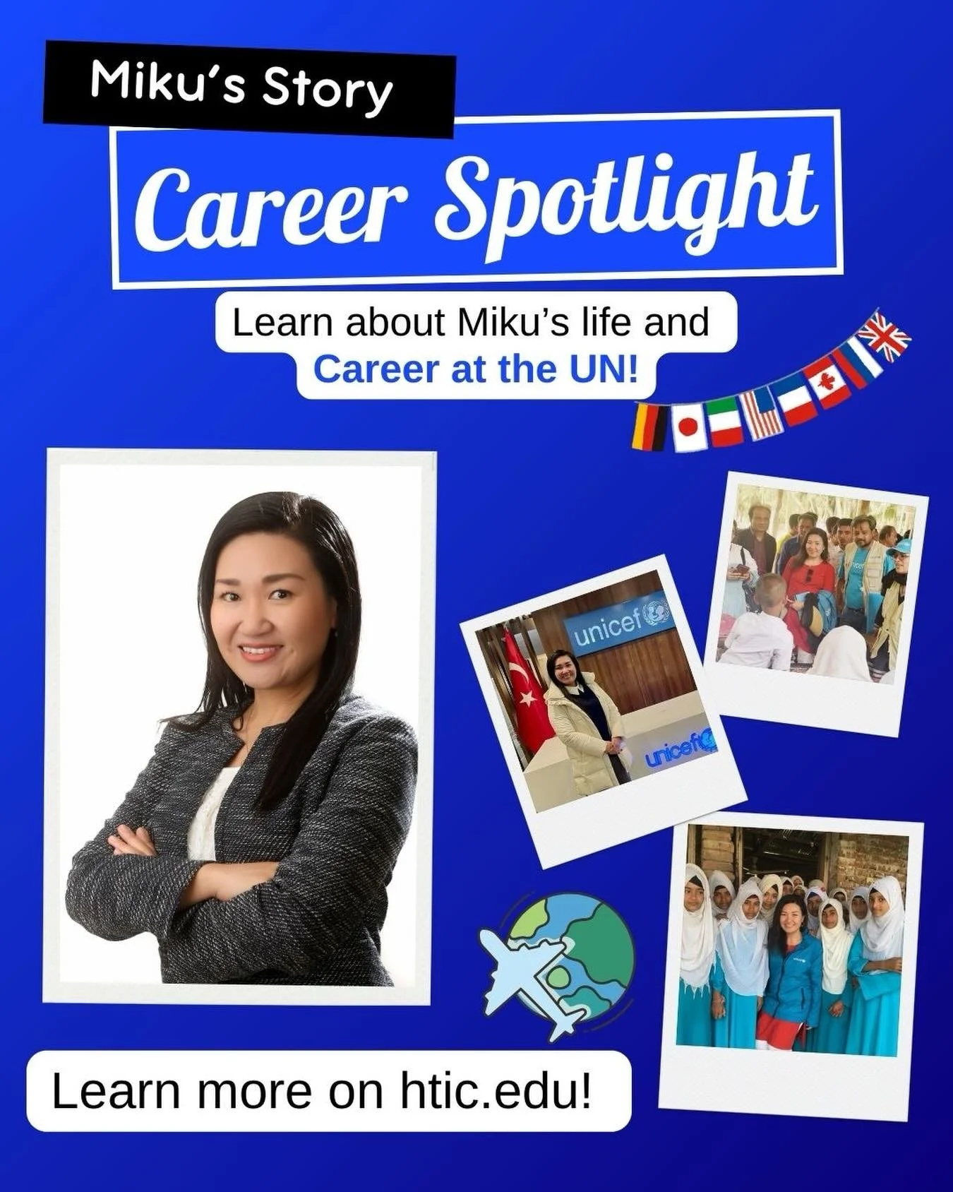 From a Small Village in Japan to the United Nations 🌏✨ HTIC alumna Miku Watanabe began her journey in 2001 with a love for learning and curiosity about the world. Her time at Hawaii Tokai International College sparked a passion for global issues tha