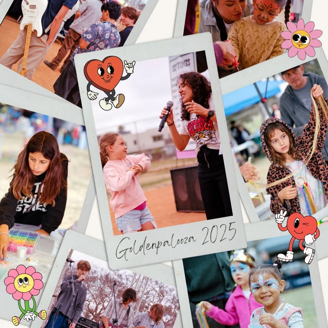 ✨ What is Goldenpalooza? ✨

Goldenpalooza is a family-friendly music &amp; arts festival built for our community, by parents of students at Golden Hill TK-8, a dual-language immersion school right here in Golden Hill.

Our second annual event feature