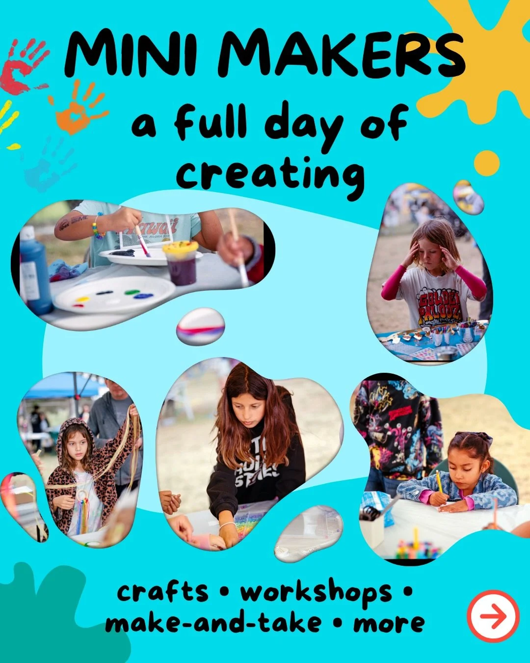Mini Makers is one of the many ways Goldenpalooza comes to life 🎨

This zone is all about hands-on art, creative play, and 15+ make-and-take activities, giving kids space to explore, experiment, and create something of their own.

Presented by Tesor