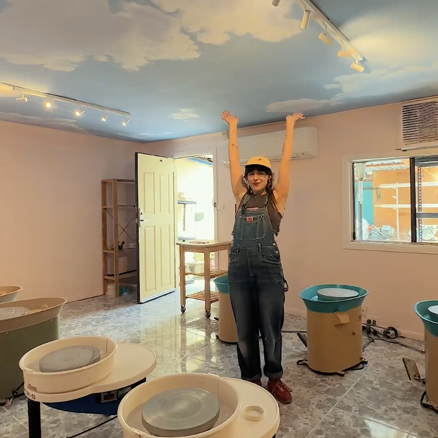Kathy's Crazy Clouds Mural
