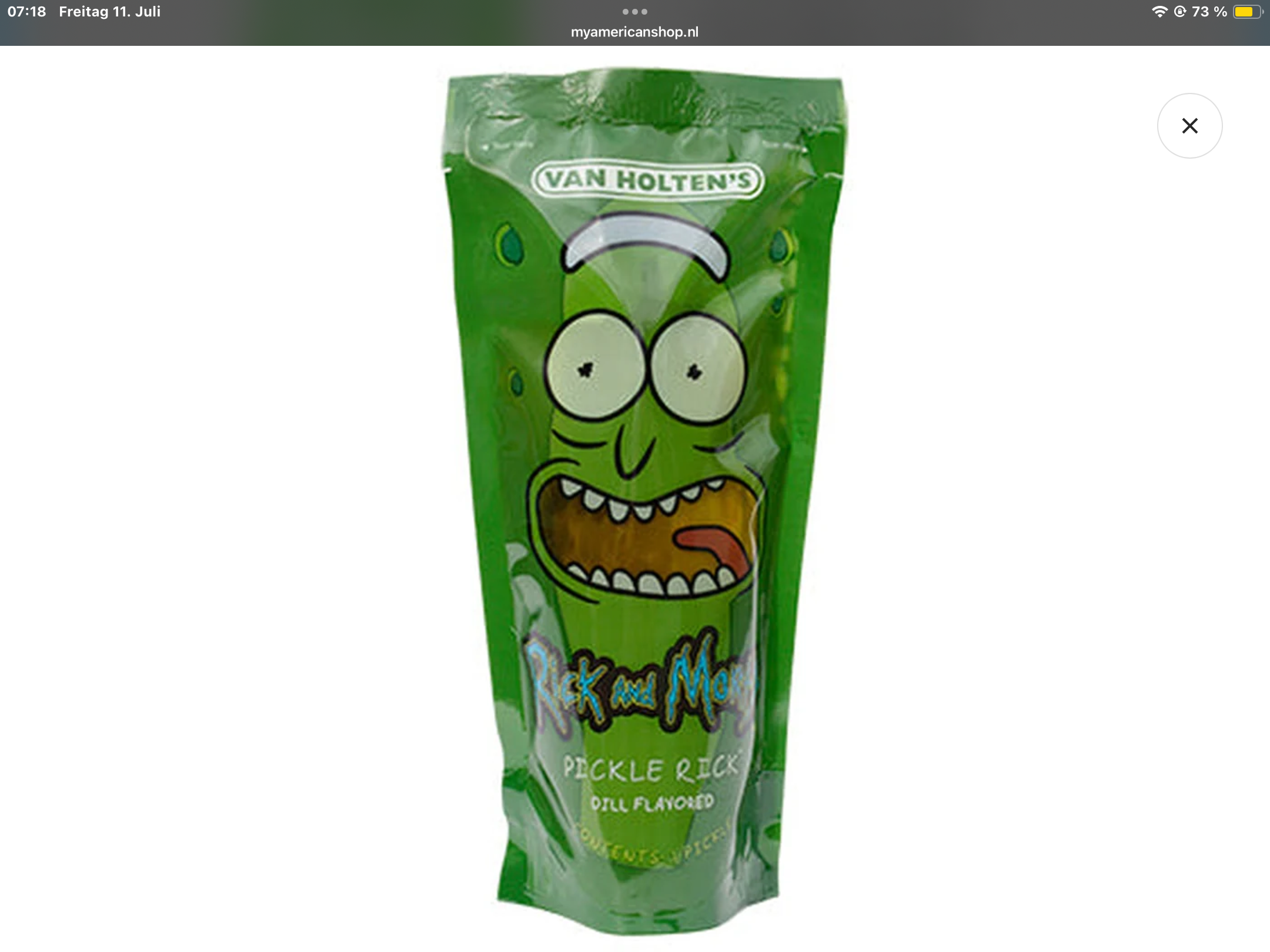 Van holten‘s rick and morty pickle