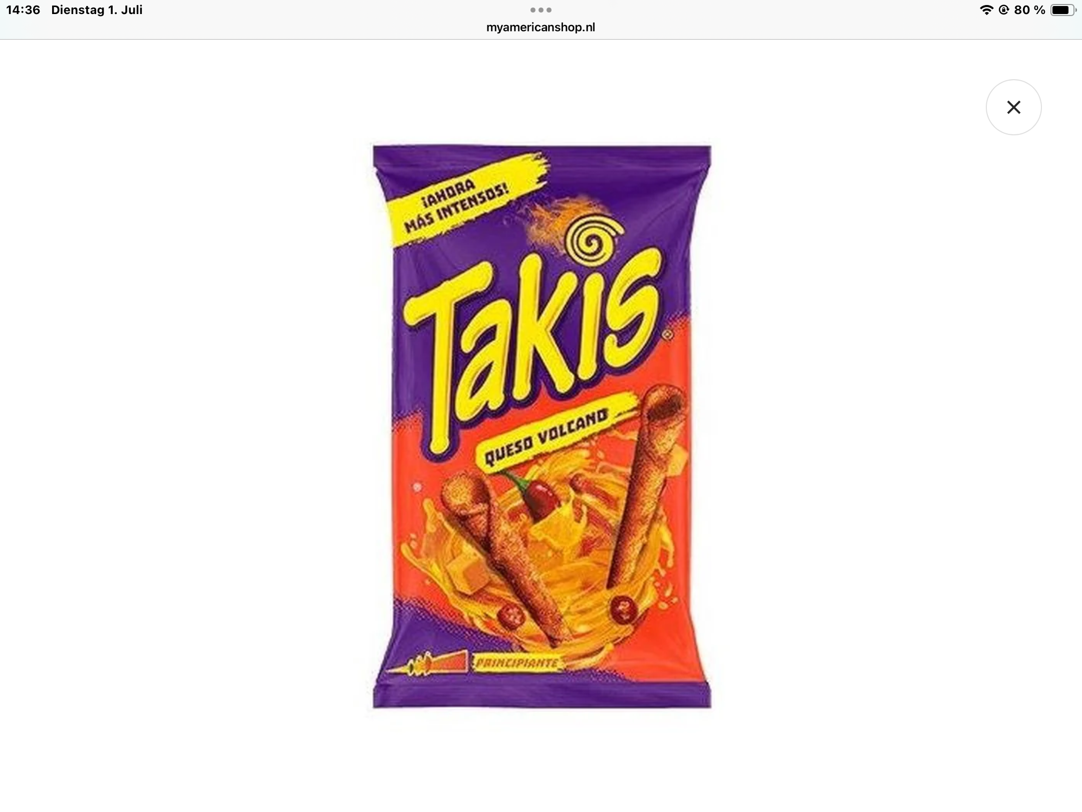 Takis Queso volcano 100g