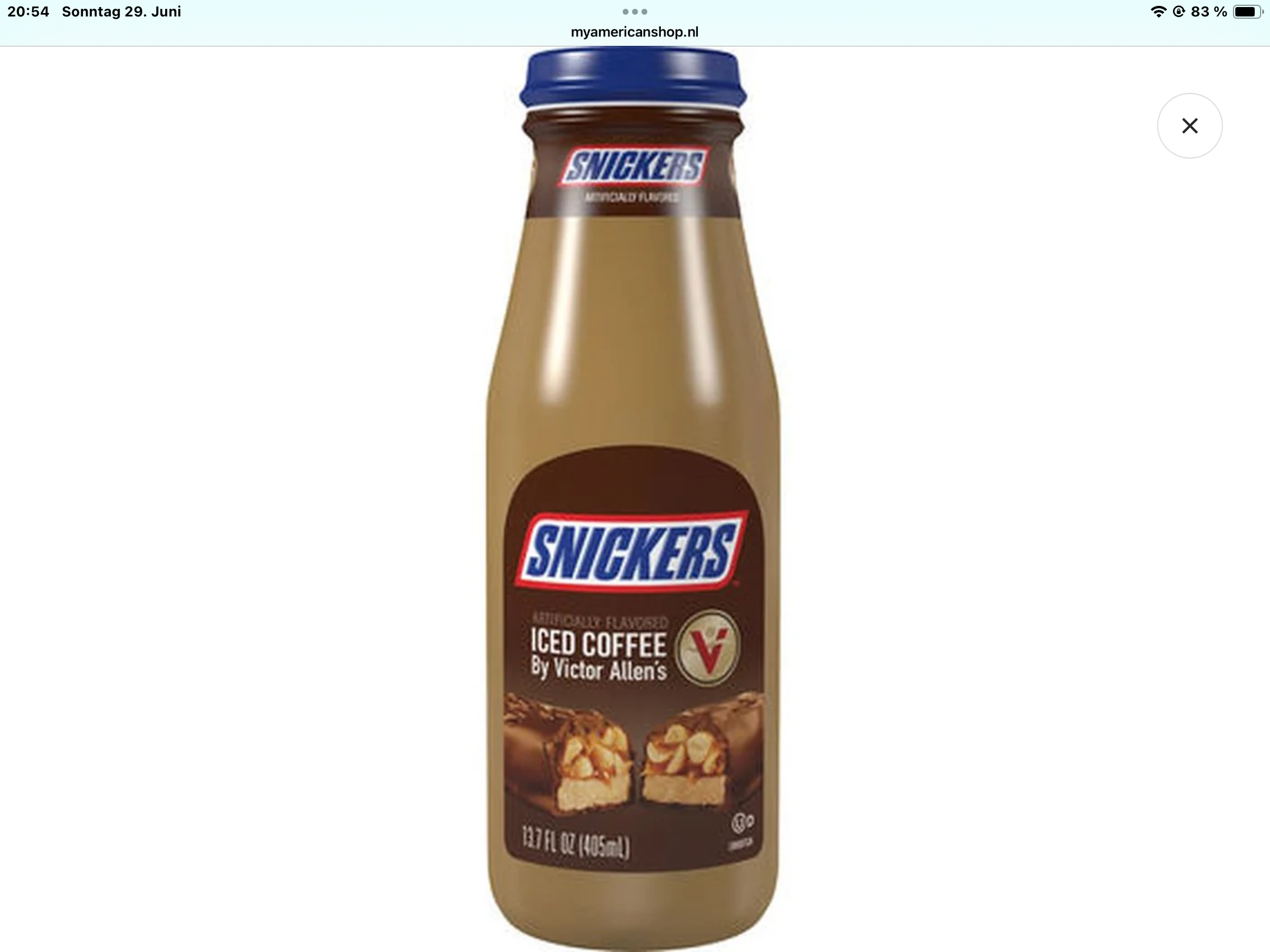 Snickers iced cofee
