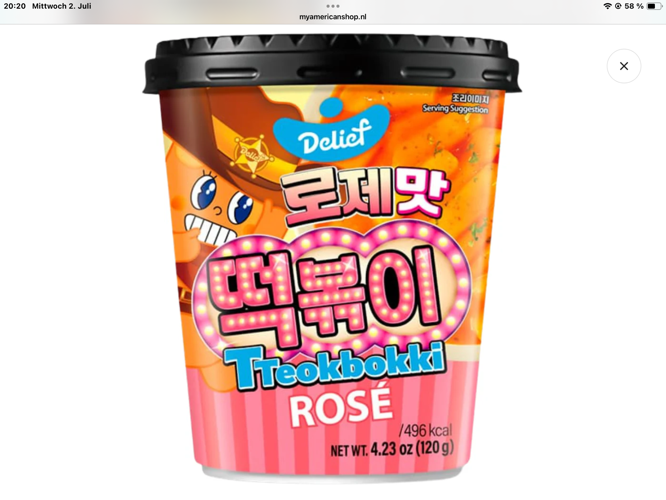 Delief Tteokbokki Cup Rose