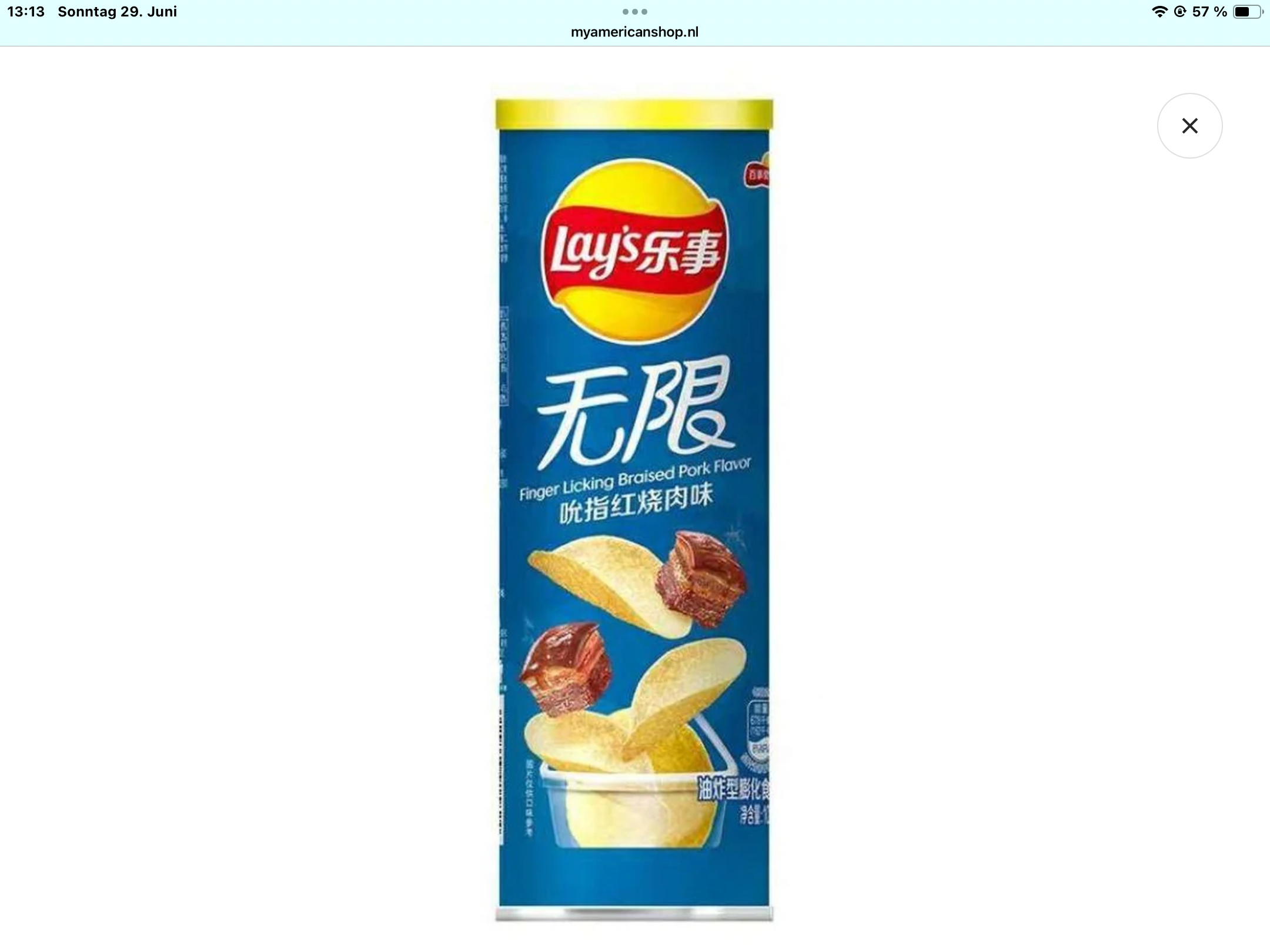 Lay‘s China brausend pork