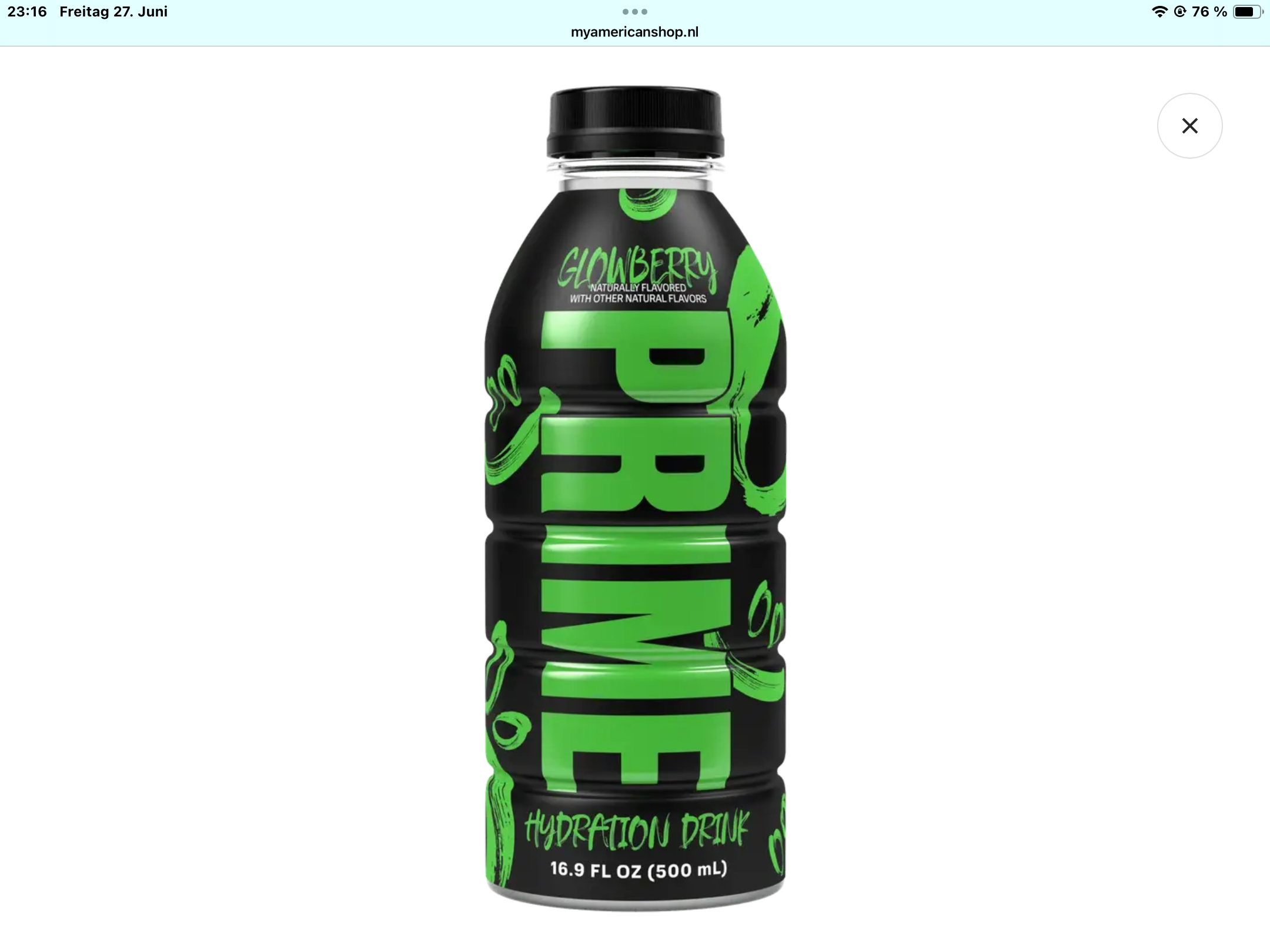 Prime hydration glowberry