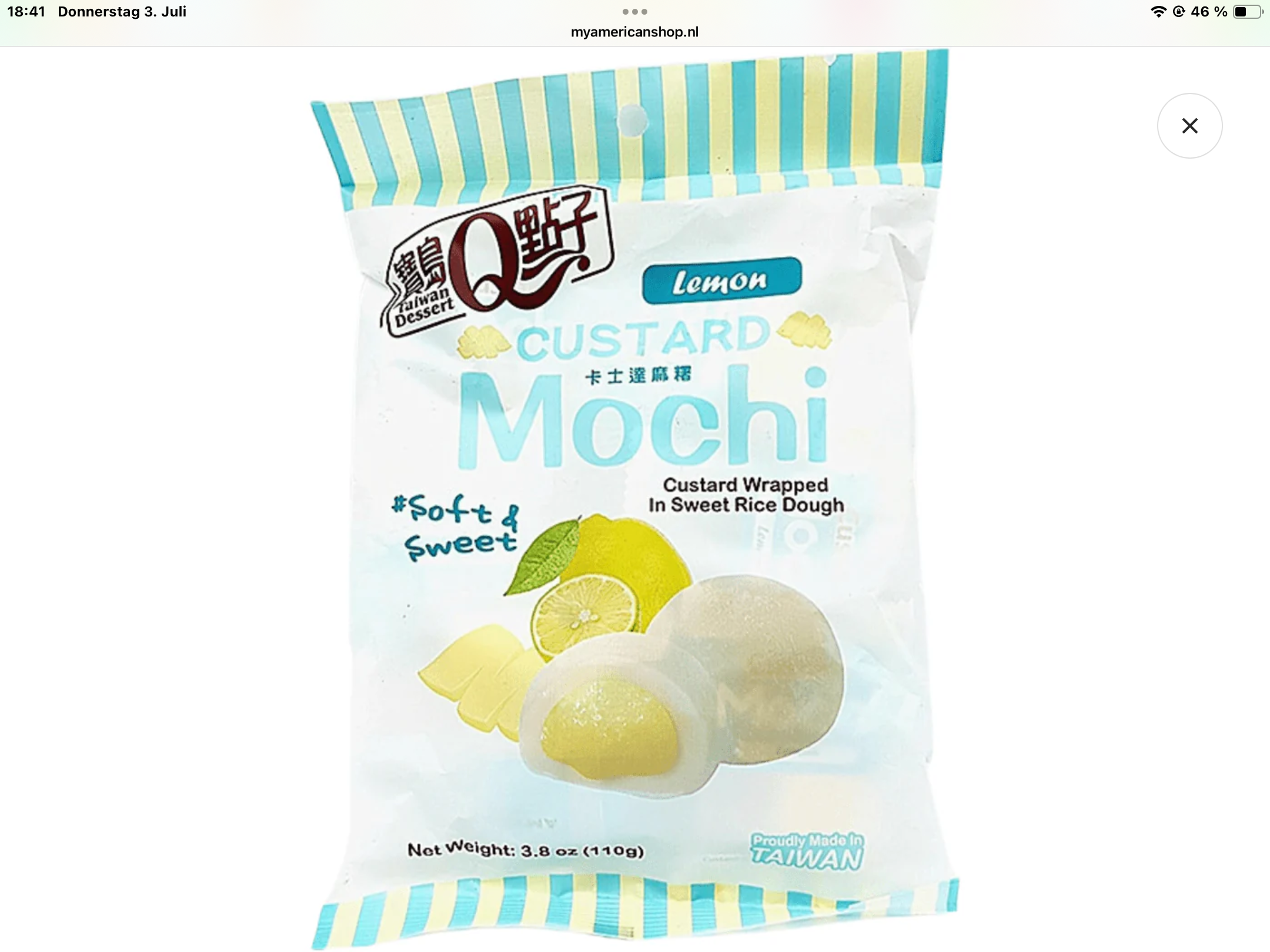 Royal Family custard mochi lemon