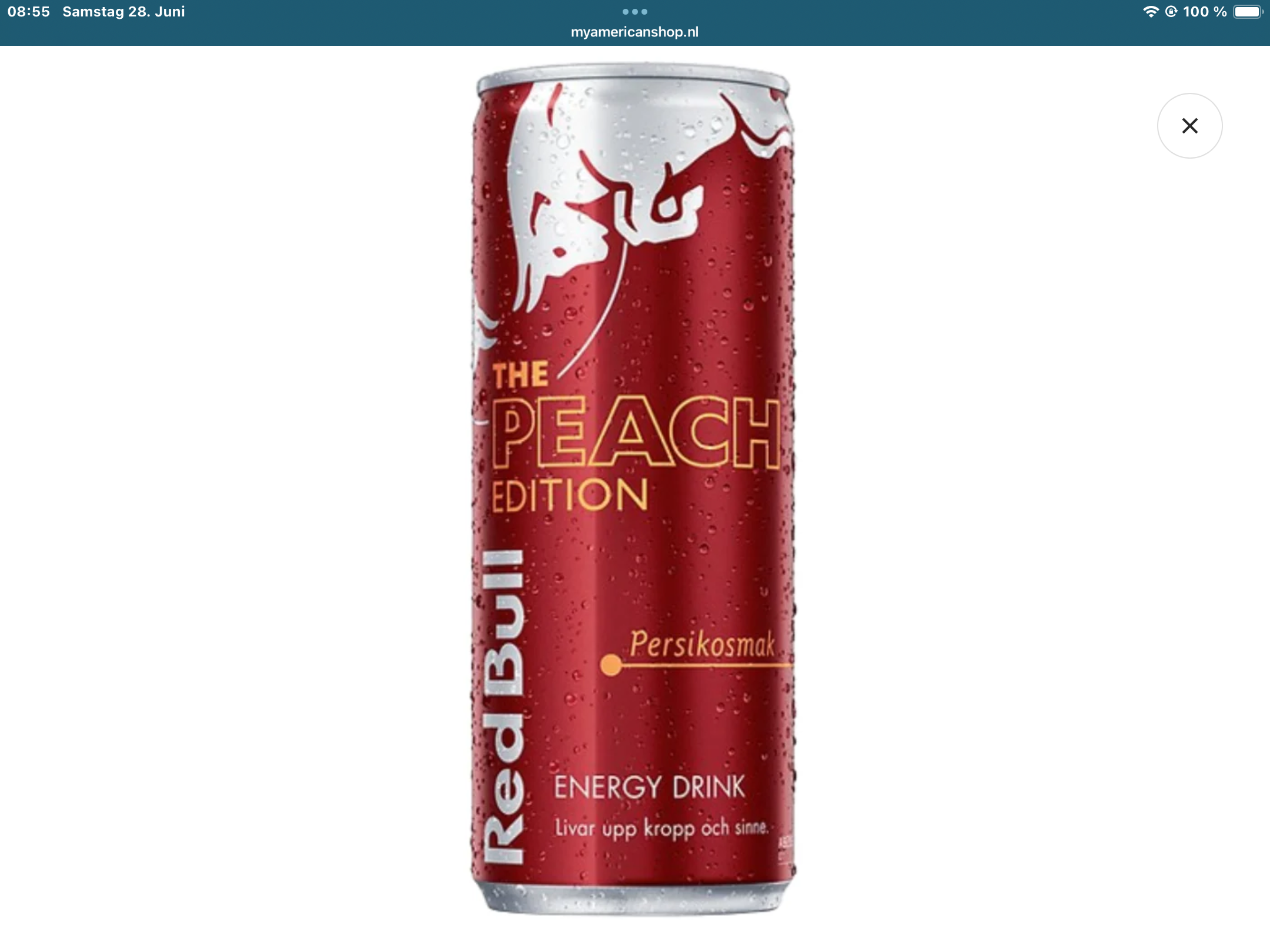 Red Bull Energy Drink peach