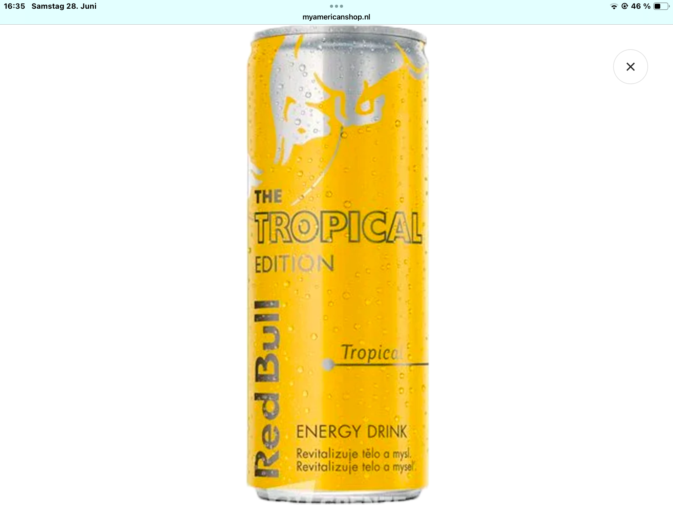 Red Bull The Yellow Edition tropical