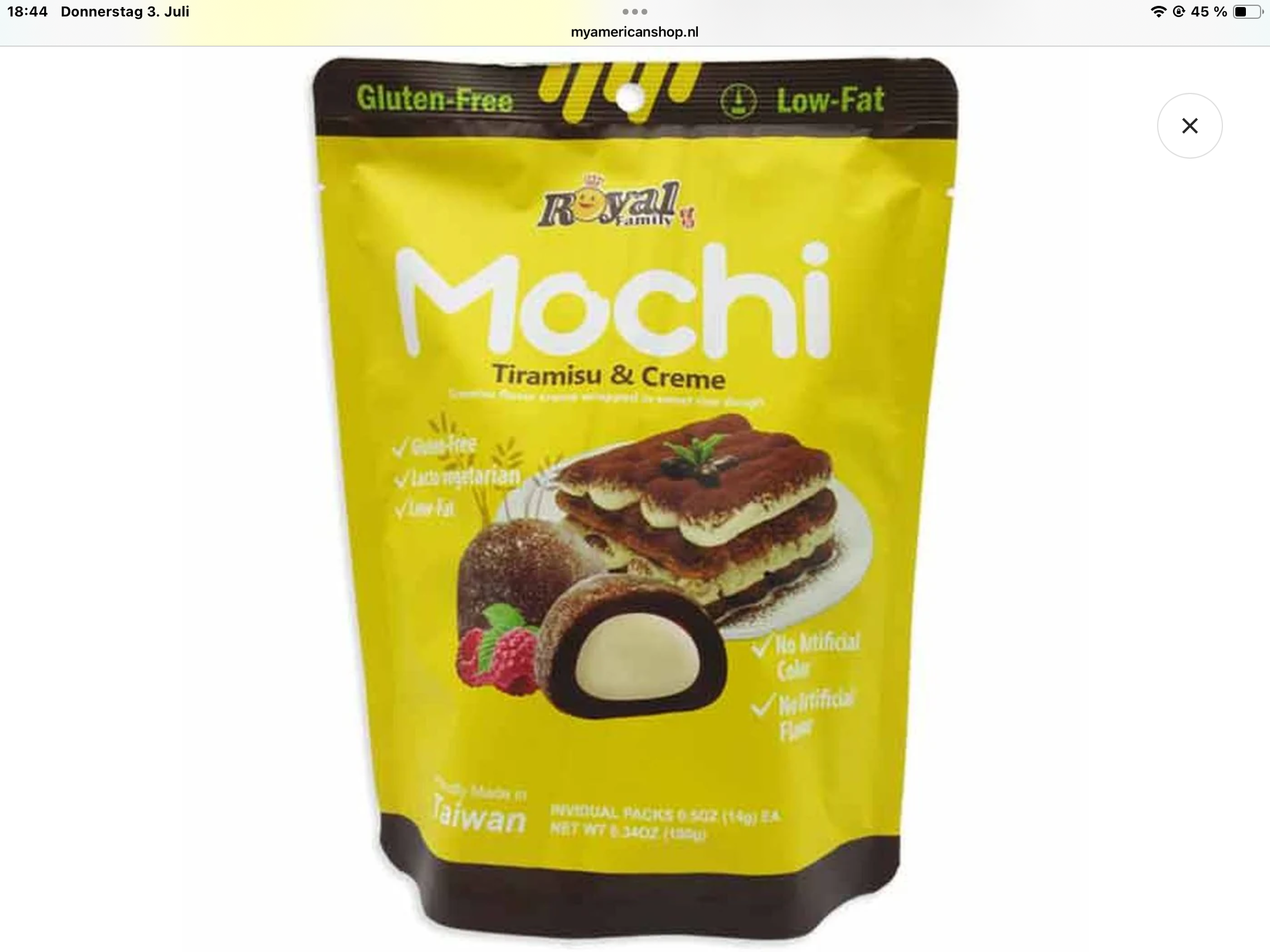 Royal Family mochi cream and tiramisu