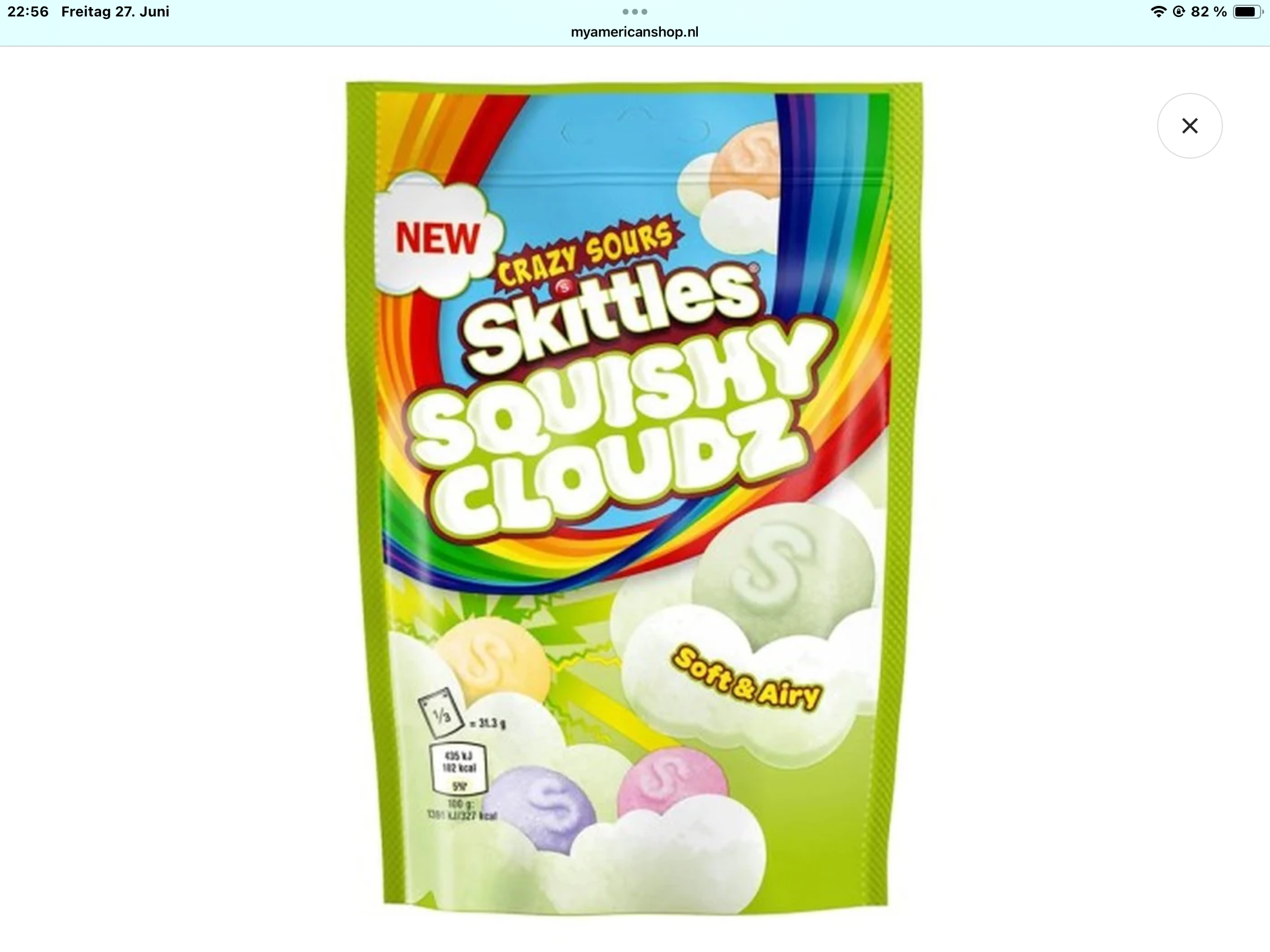 Skittles Squishy Cloudz sour