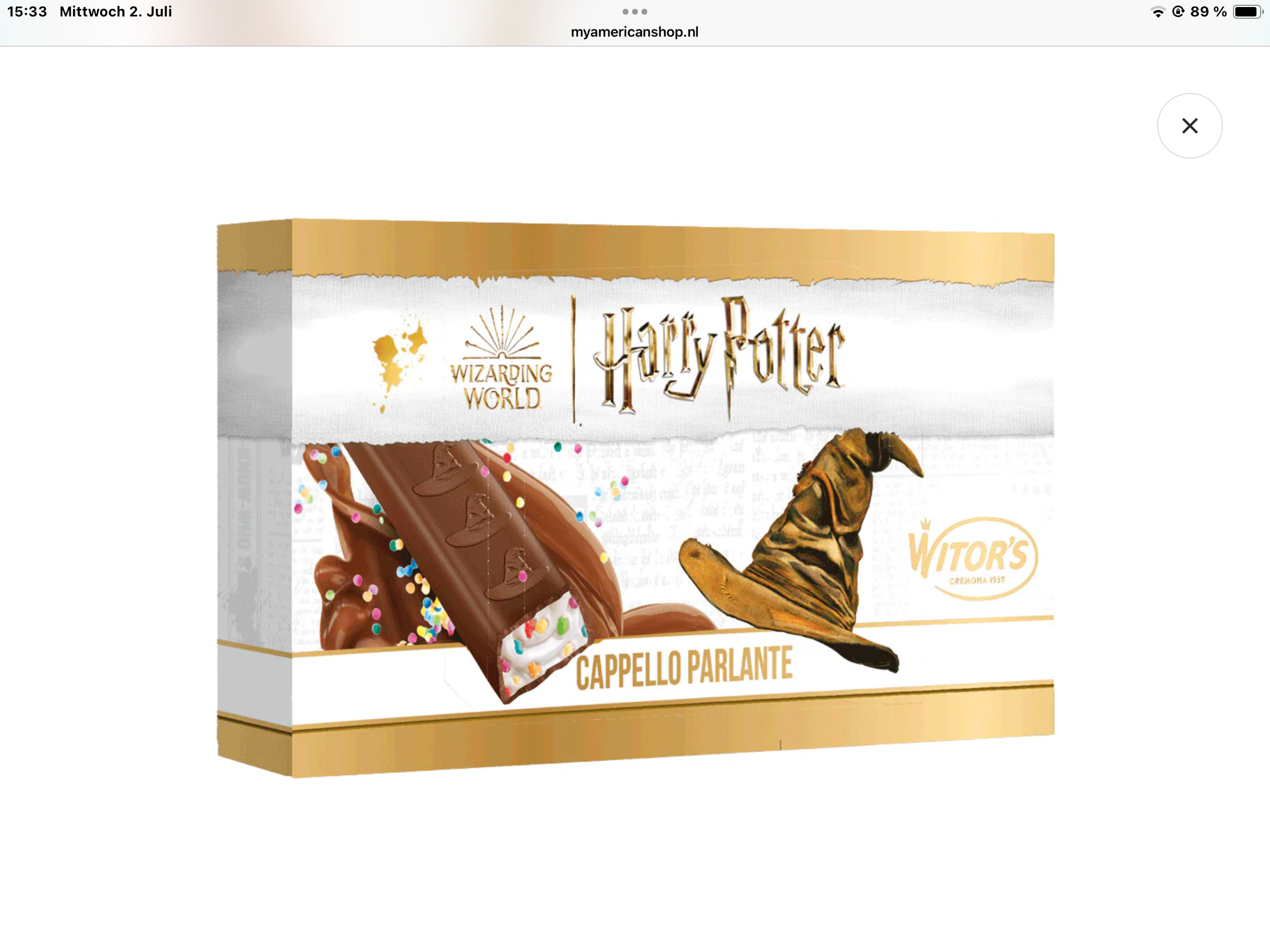 Witor’s Harry Potter Mini Bar chocolate