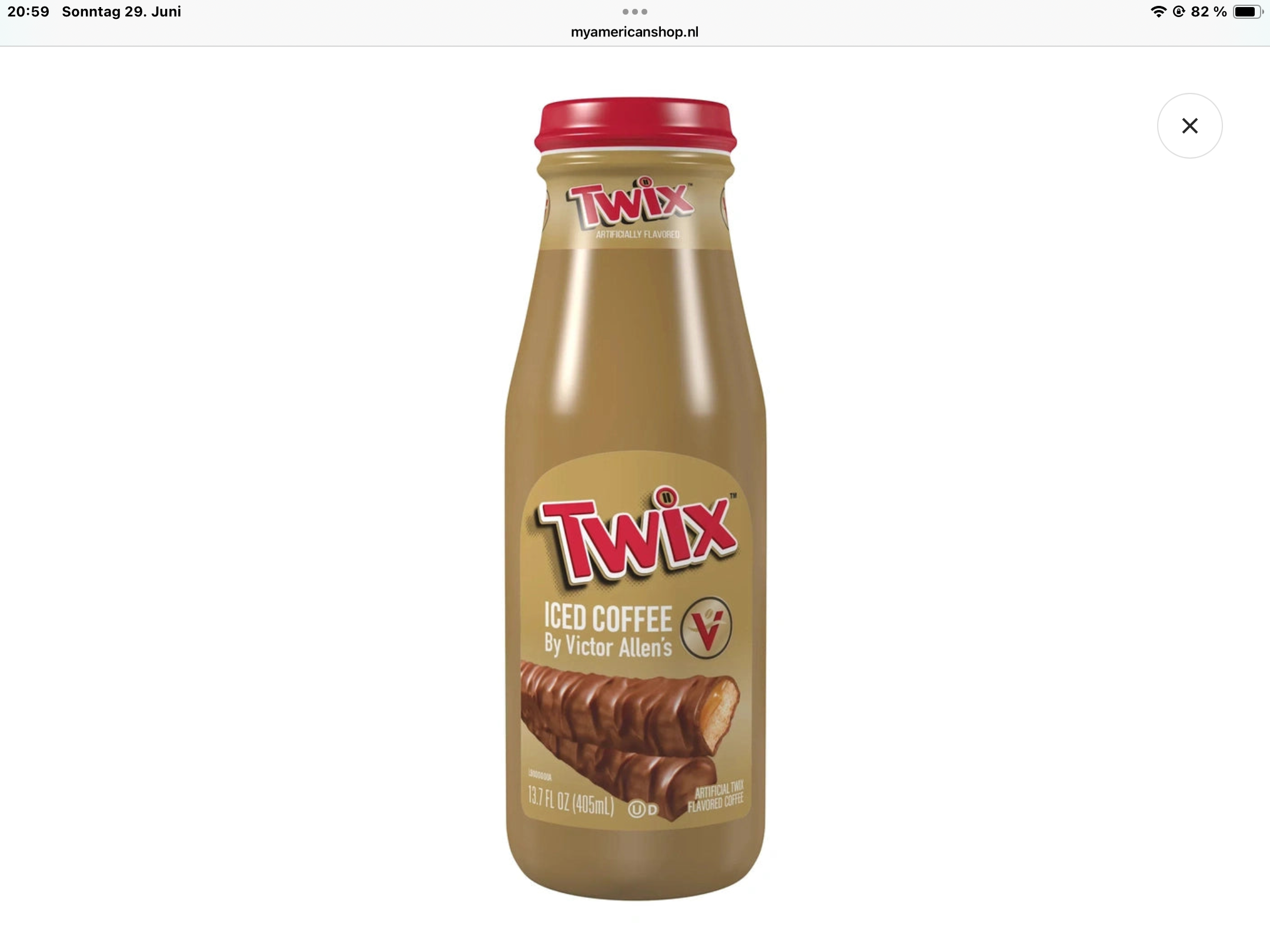 Twix iced cofee