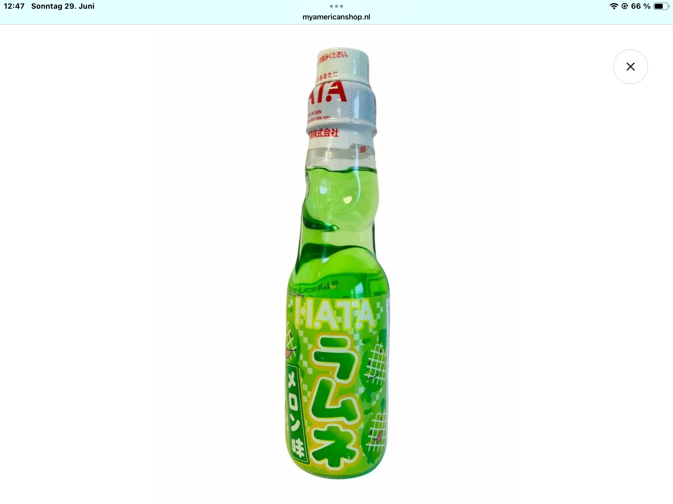 Ramune hatakosen Soda Melon