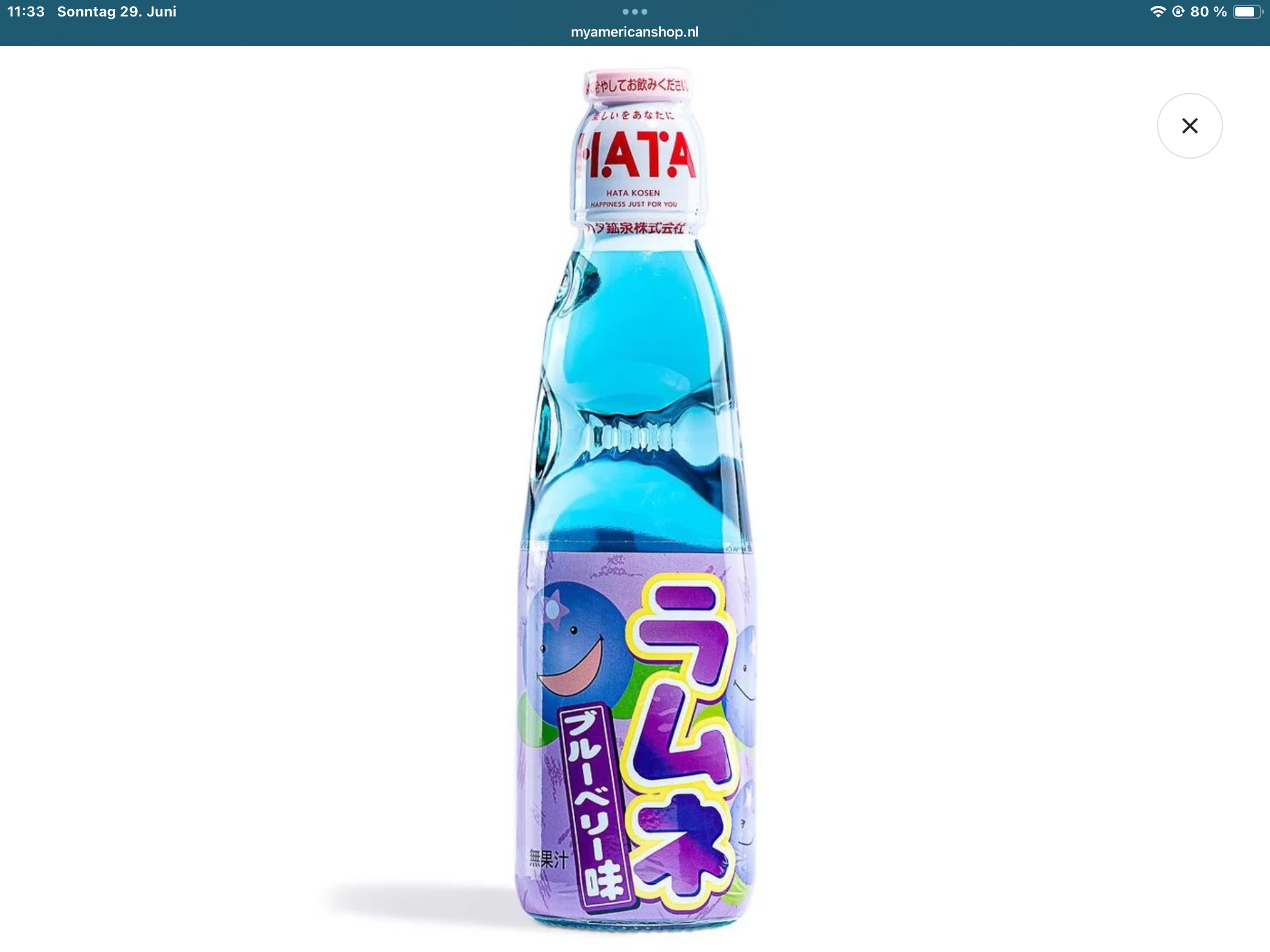 Ramune hatakosen Blueberry