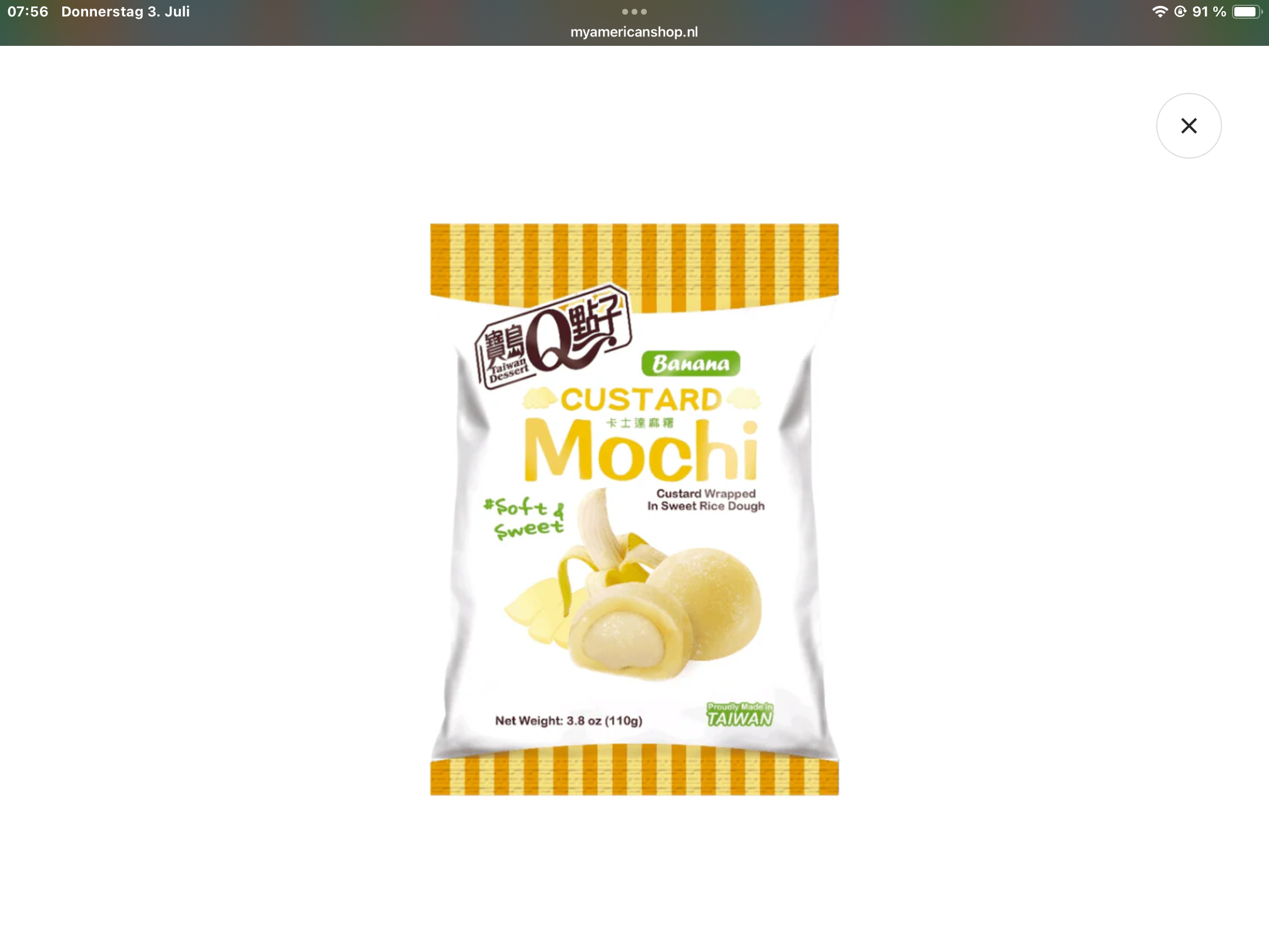 Royal Family custard mochi banana