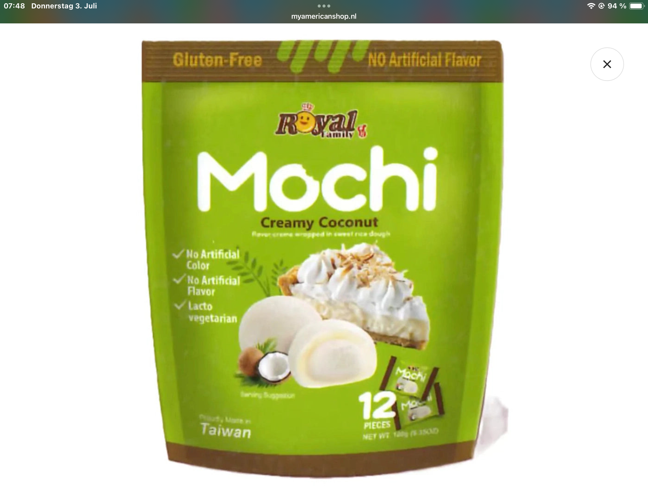Royal Family Mochi creamy coconut