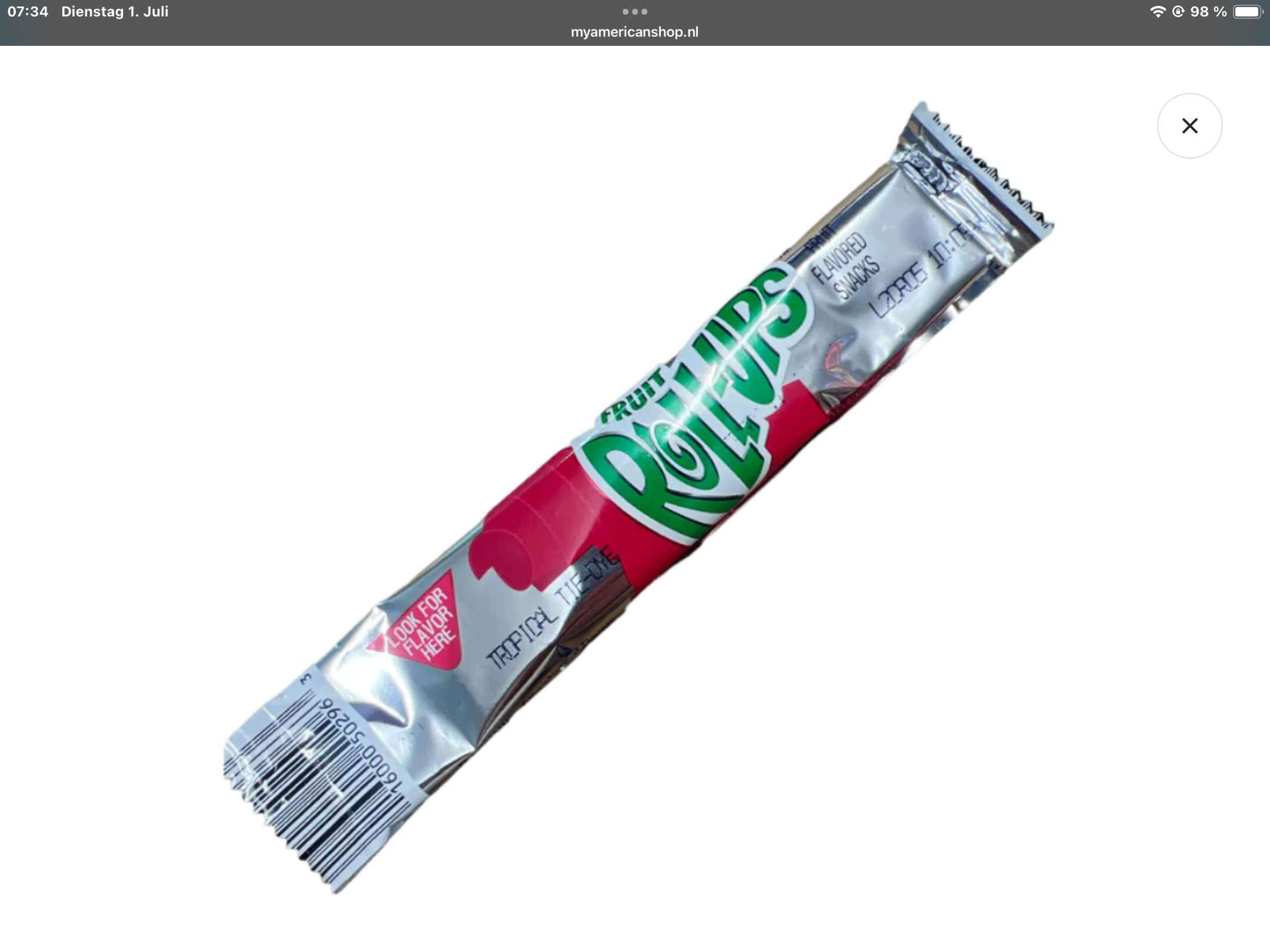 Fruit Roll-ups tropical