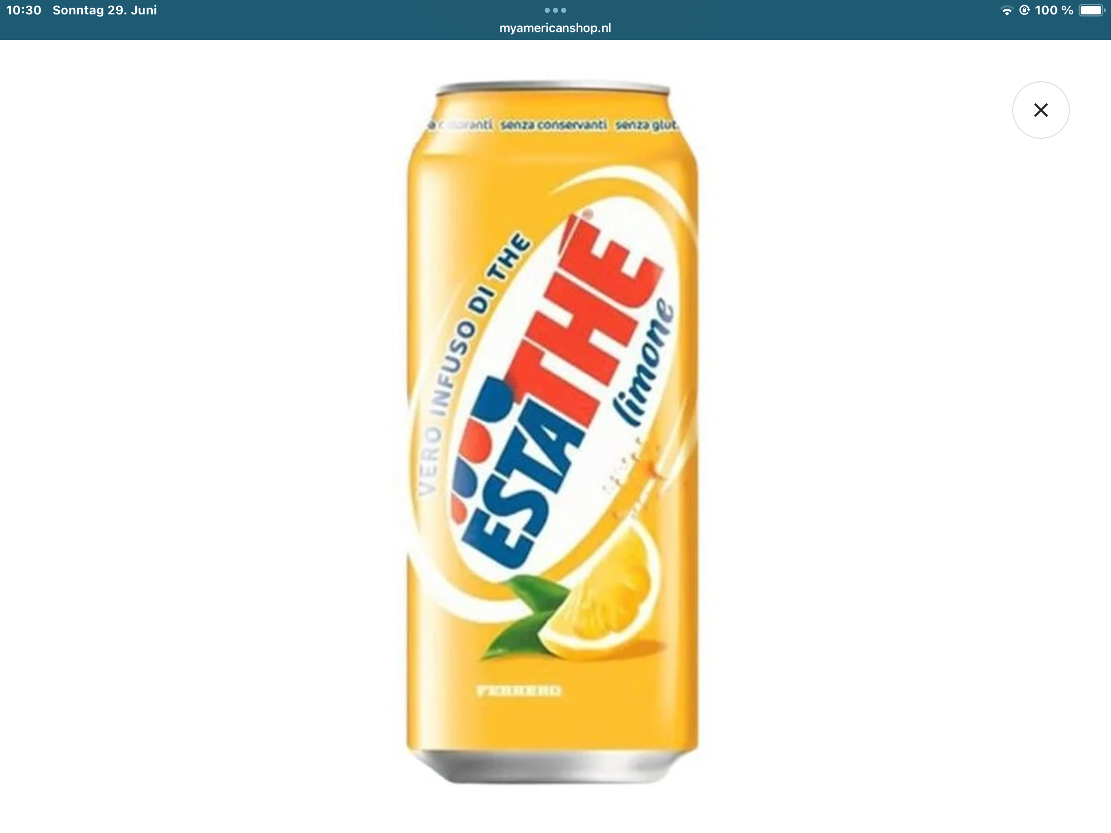 Ferrero Estate can lemon