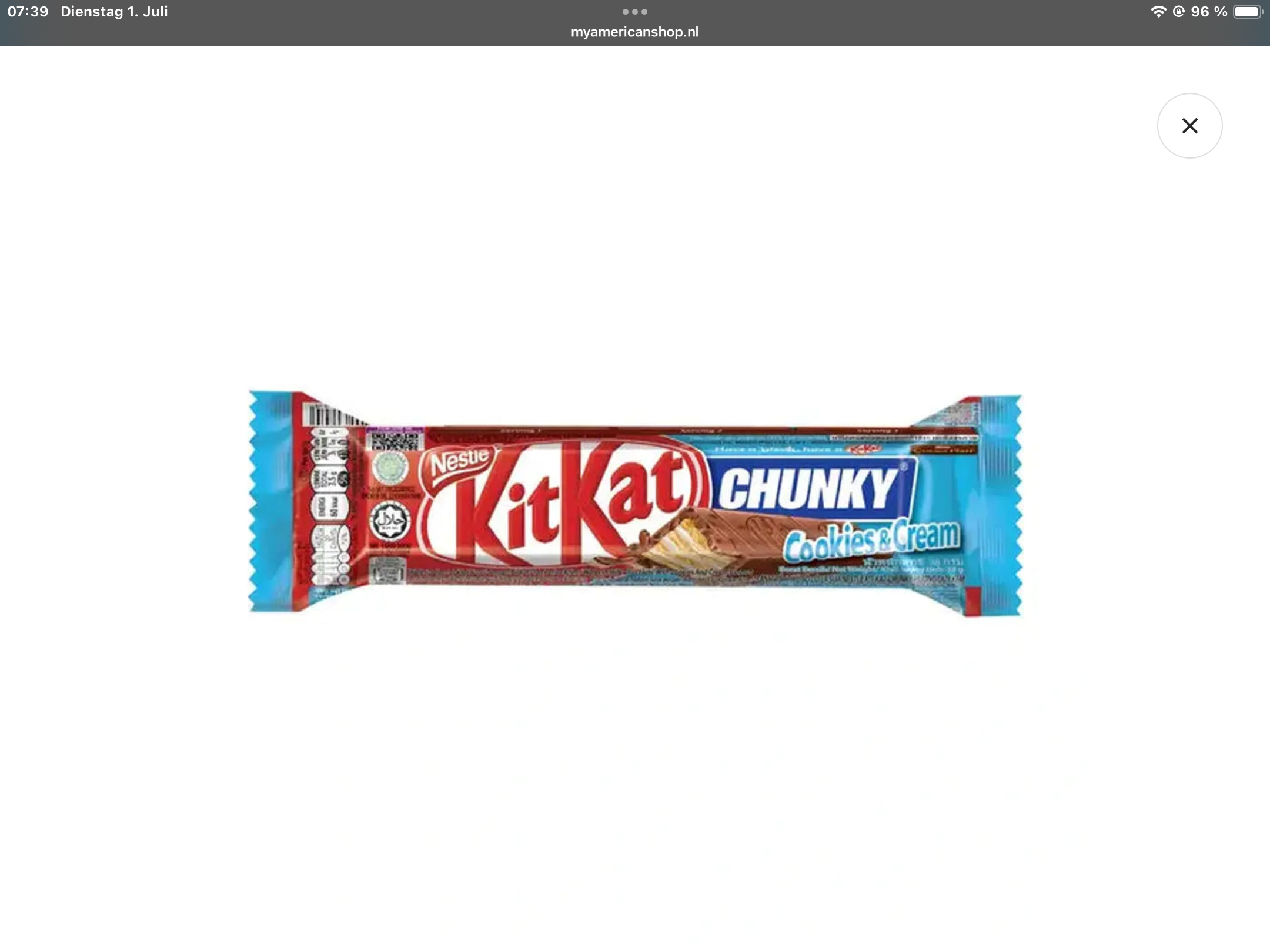 Kit kat Chucky Cookie & cream