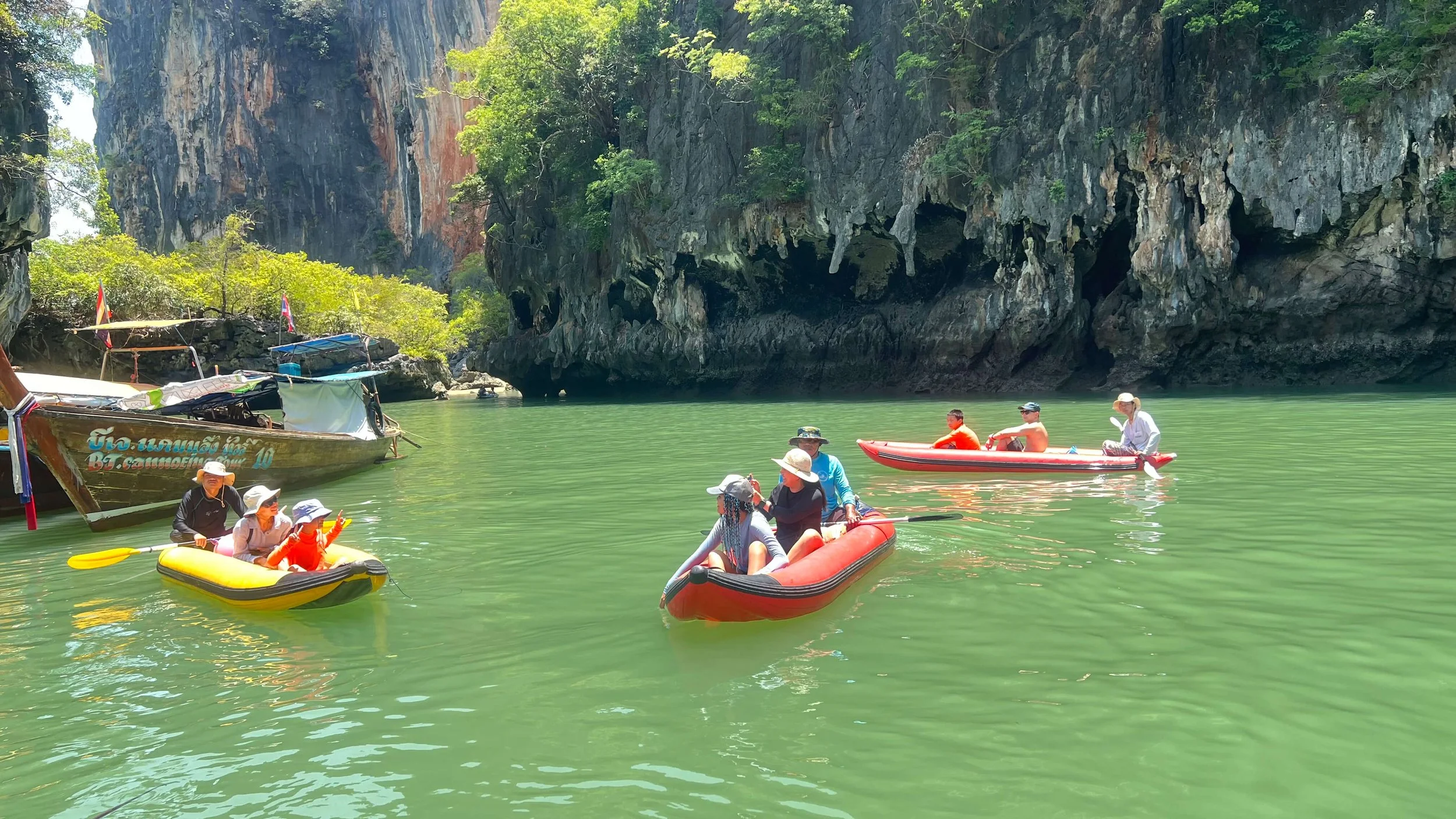 Sea canoeing at James Bond Island