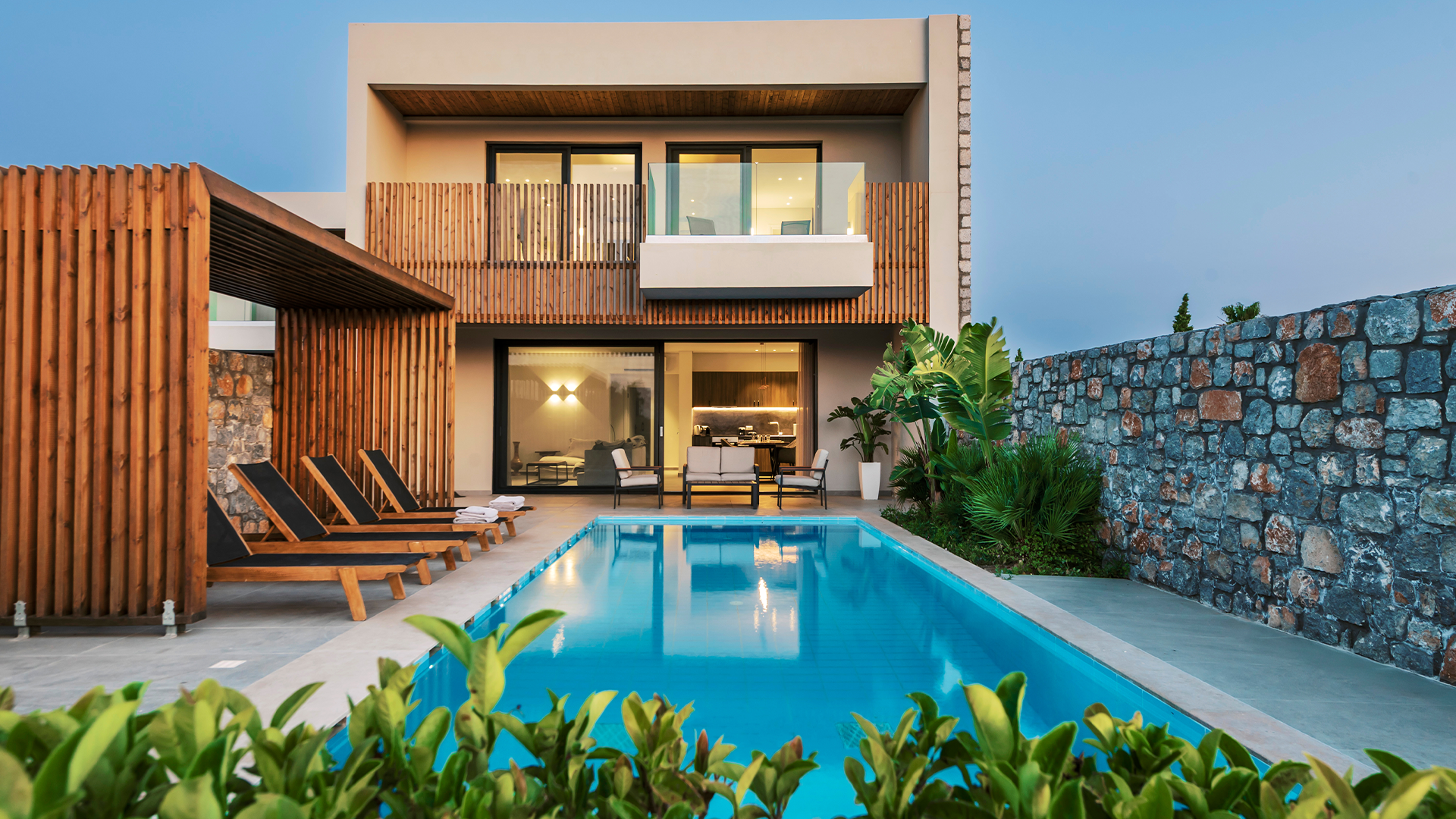 Rhodes Sea View Villa, beach front villa with private pool