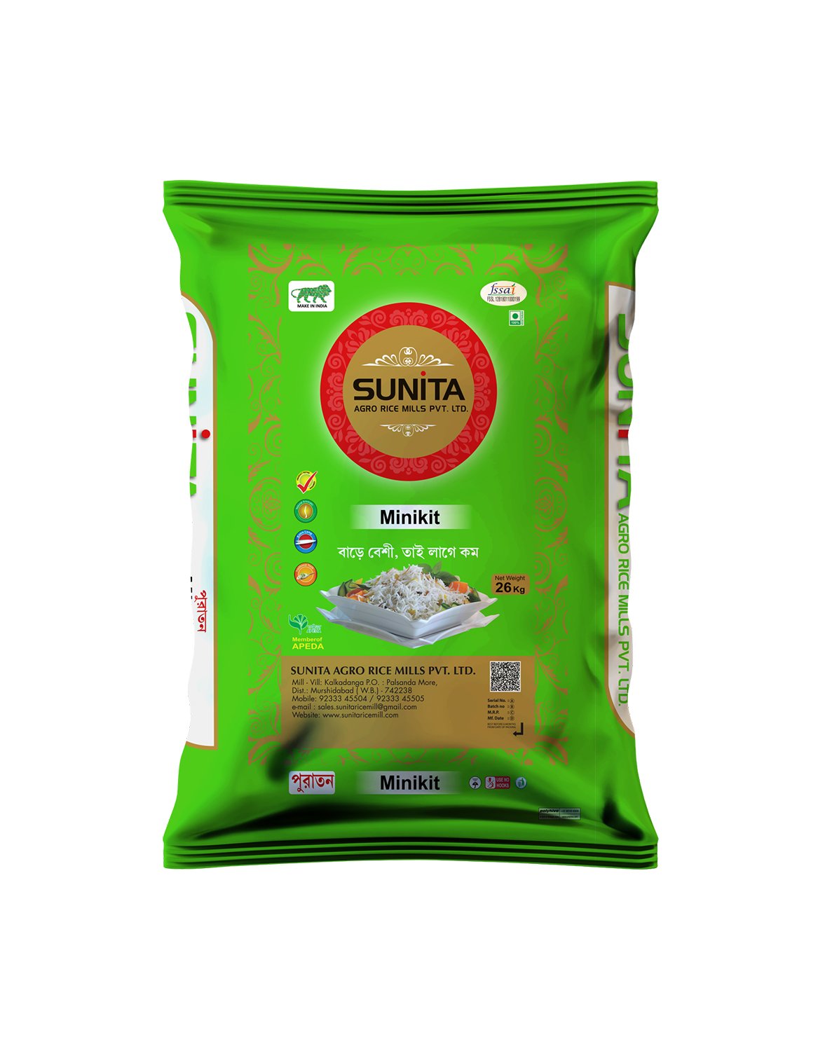 Sunita Green Minikit Pack 26 KG